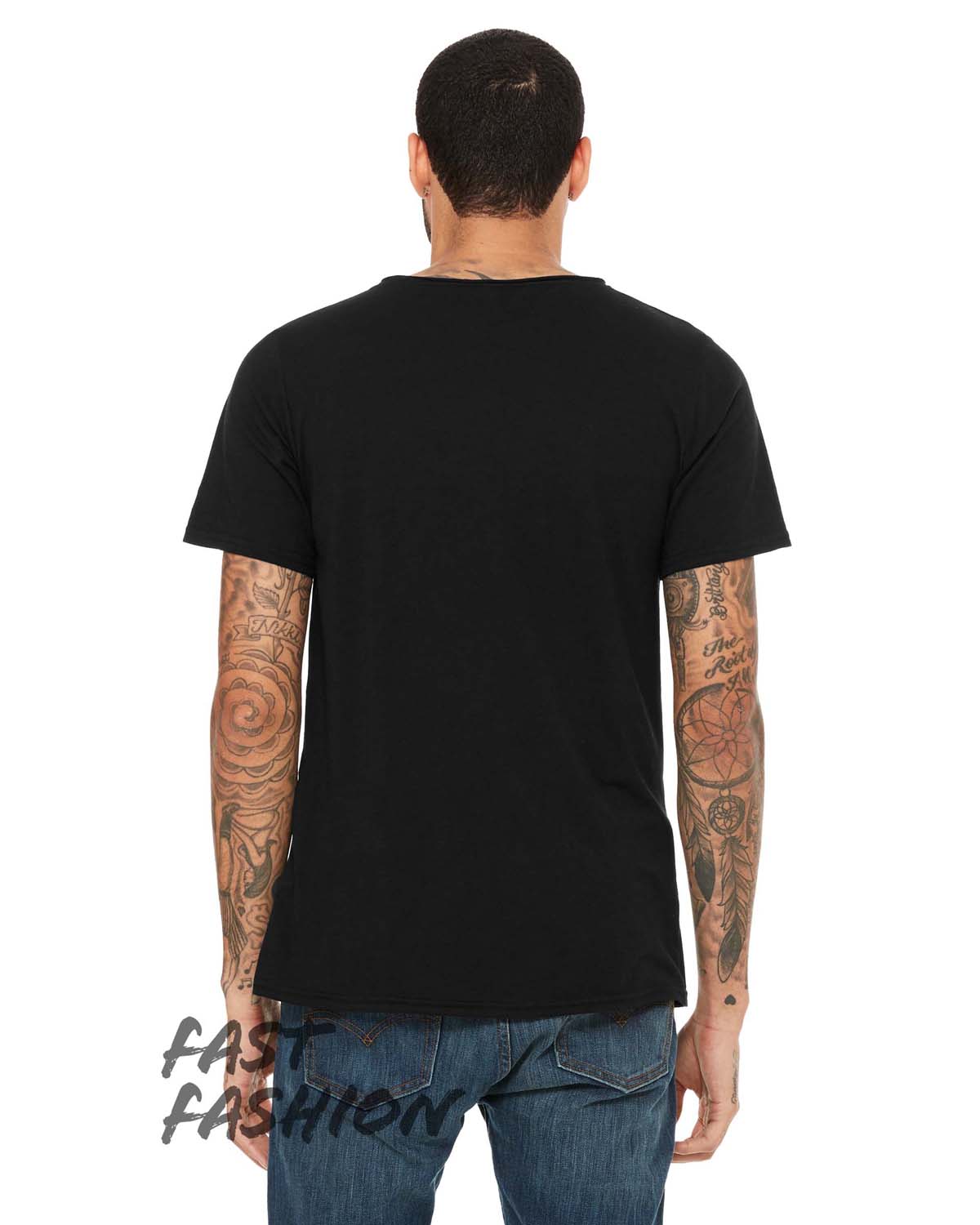 Bella + Canvas 3414C Solid Black Triblend