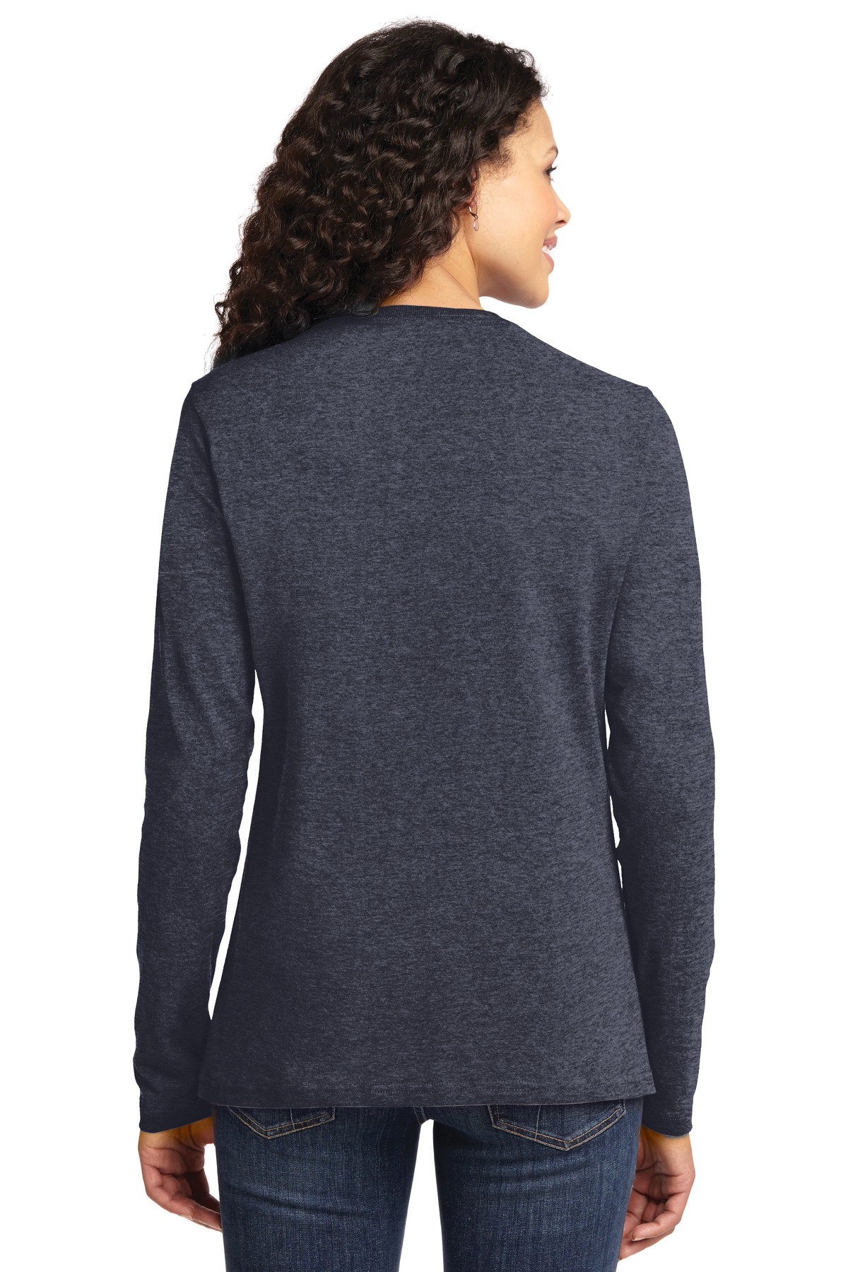 Port & Company LPC54LS Heather Navy