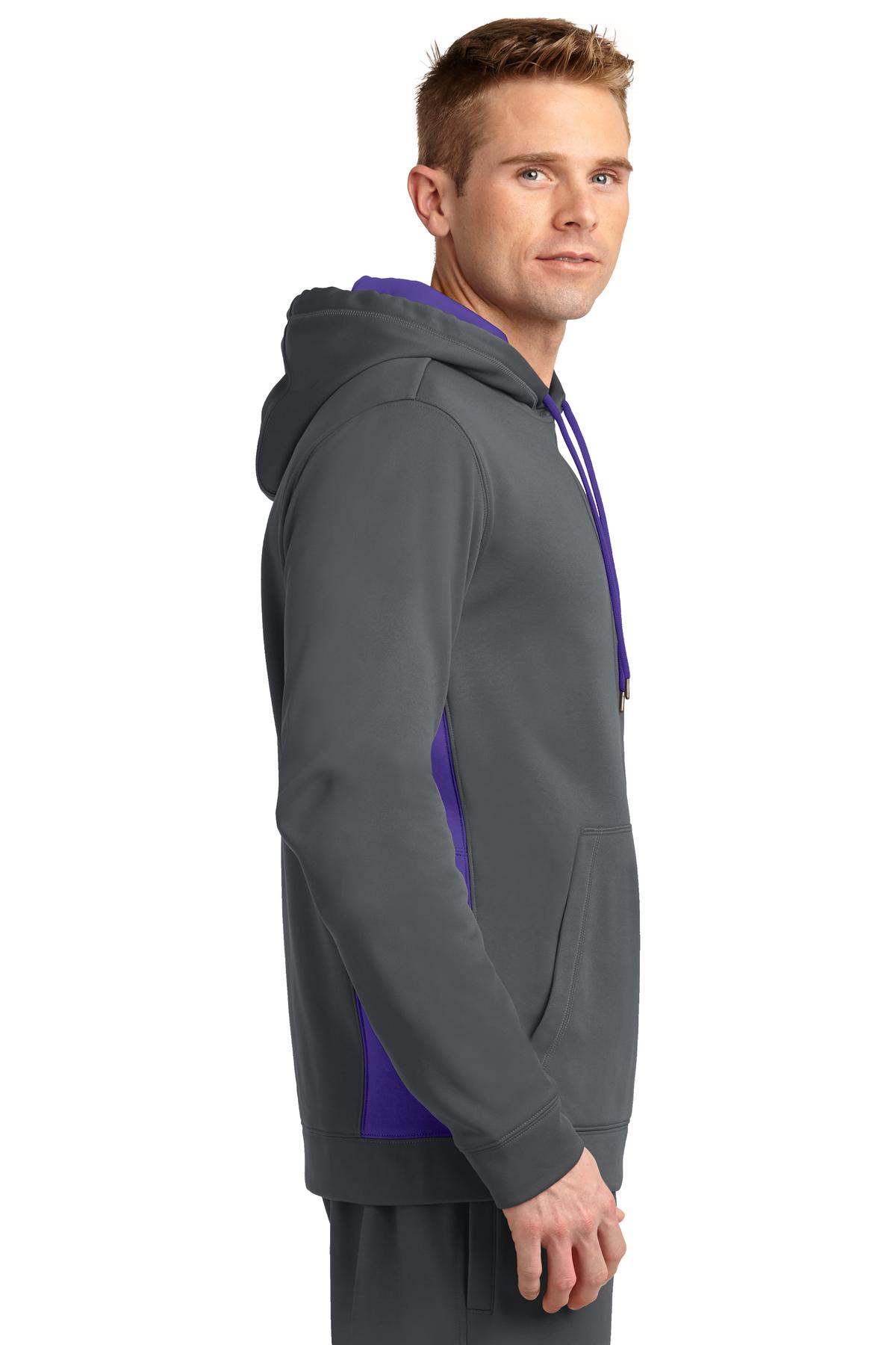 Sport-Tek ST235 Dark Smoke Gray / Purple