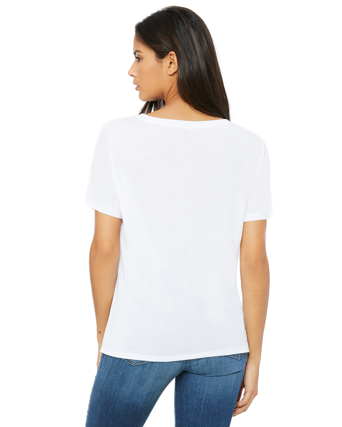 トップス GENTLEFULLNESS : Charm Shirts Canvas Bella Canvas Women's Slouchy V Neck T Shirt 8815 White | Jiffy