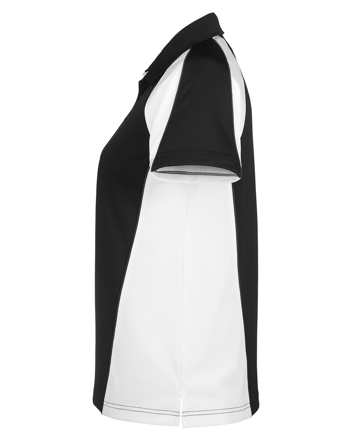 Harriton M385W Black / White / Dark Chrc