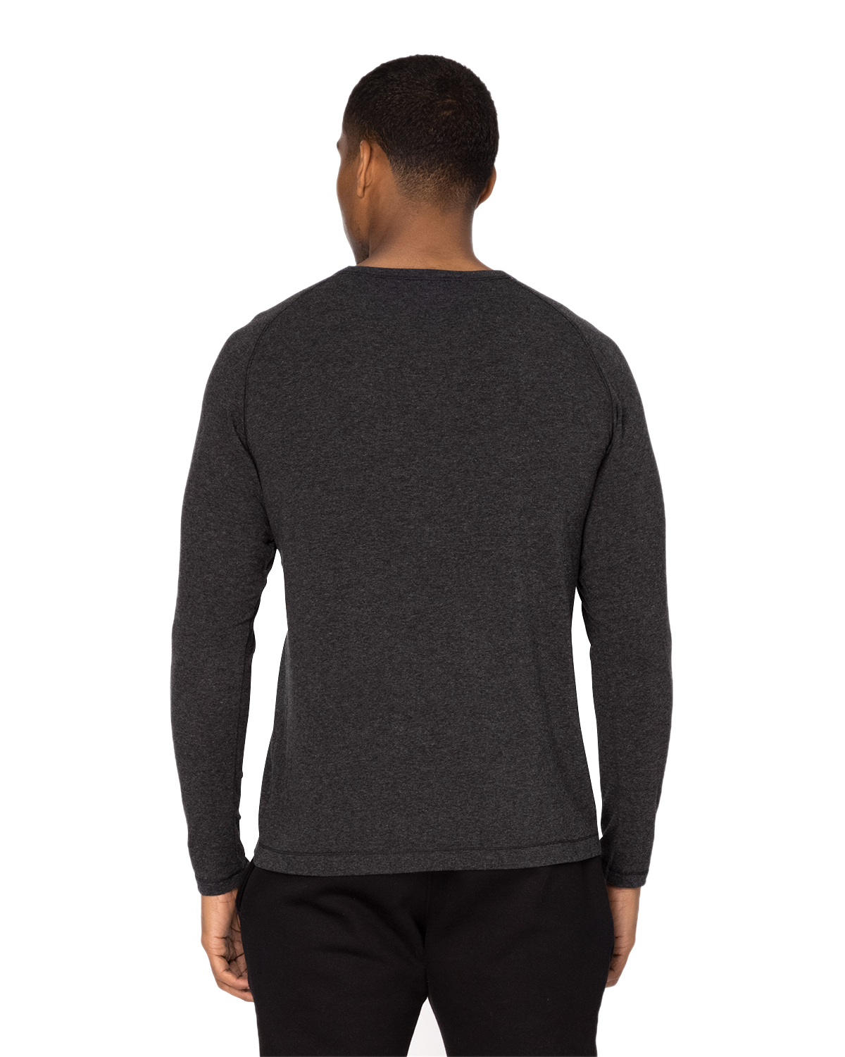 Threadfast Apparel 382LS BLACK HEATHER