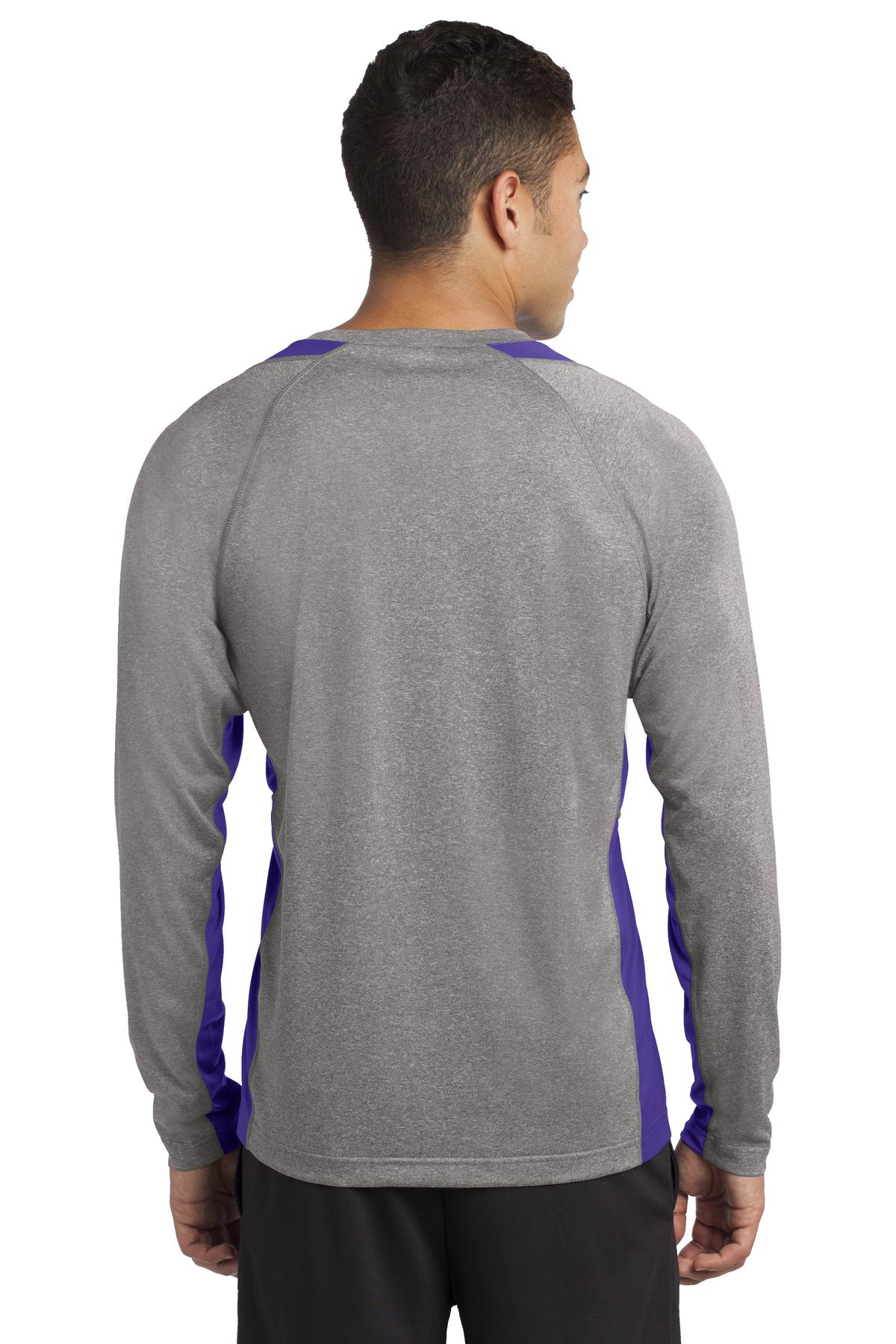 Sport-Tek ST361LS Vintage Heather / Purple