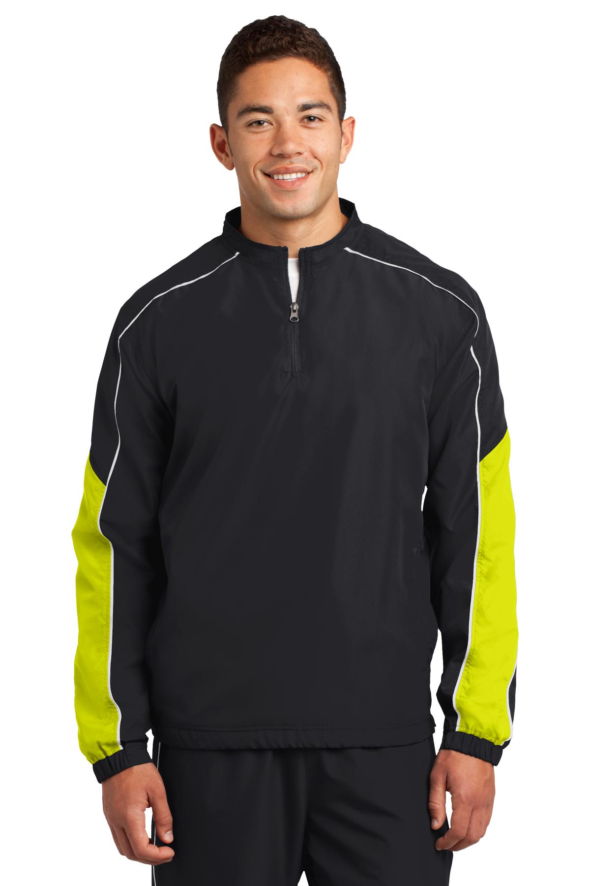 Sport-Tek JST64 Black / Citron / White