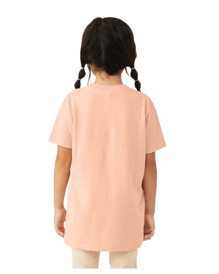 Bella + Canvas 3001YCVC Heather Peach