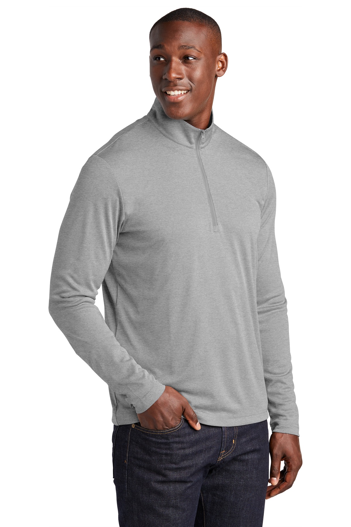 Sport-Tek ST469 Light Gray Heather