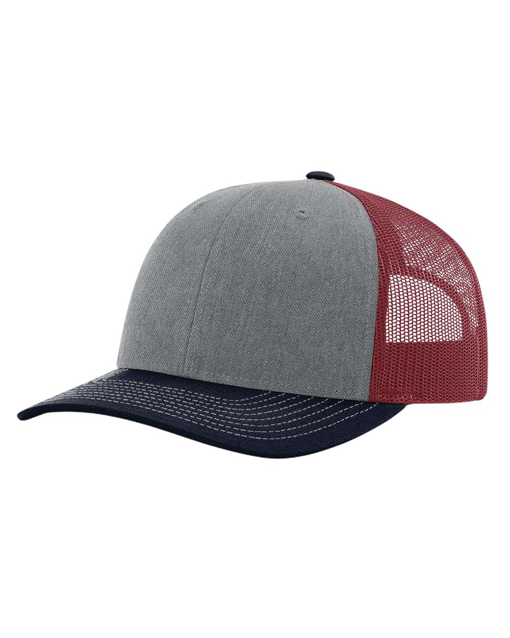 Richardson 112 Heather Gray / Cardinal / Navy