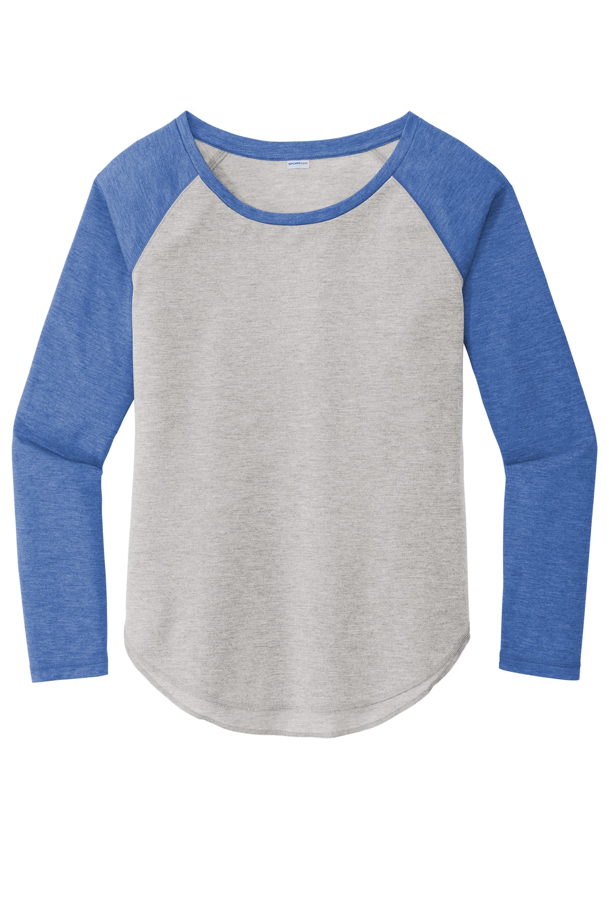 Sport-Tek LST400LS True Royal Heather / Light Gray Heather