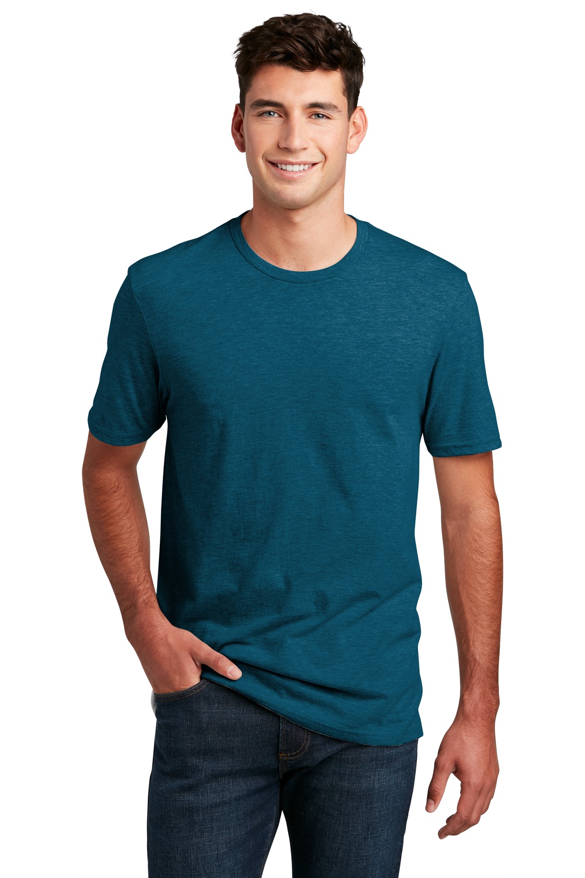 District DM108 Deep Turquoise Fleck
