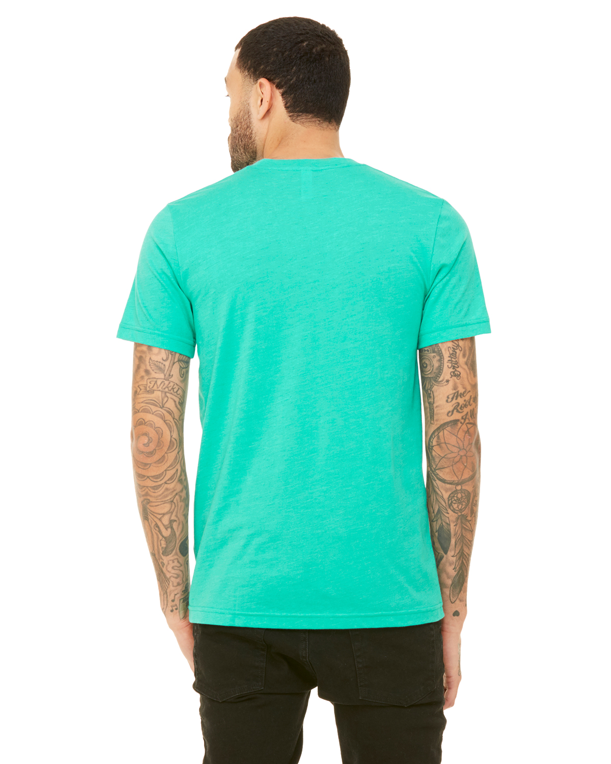 Bella + Canvas 3001CVC Heather Sea Green