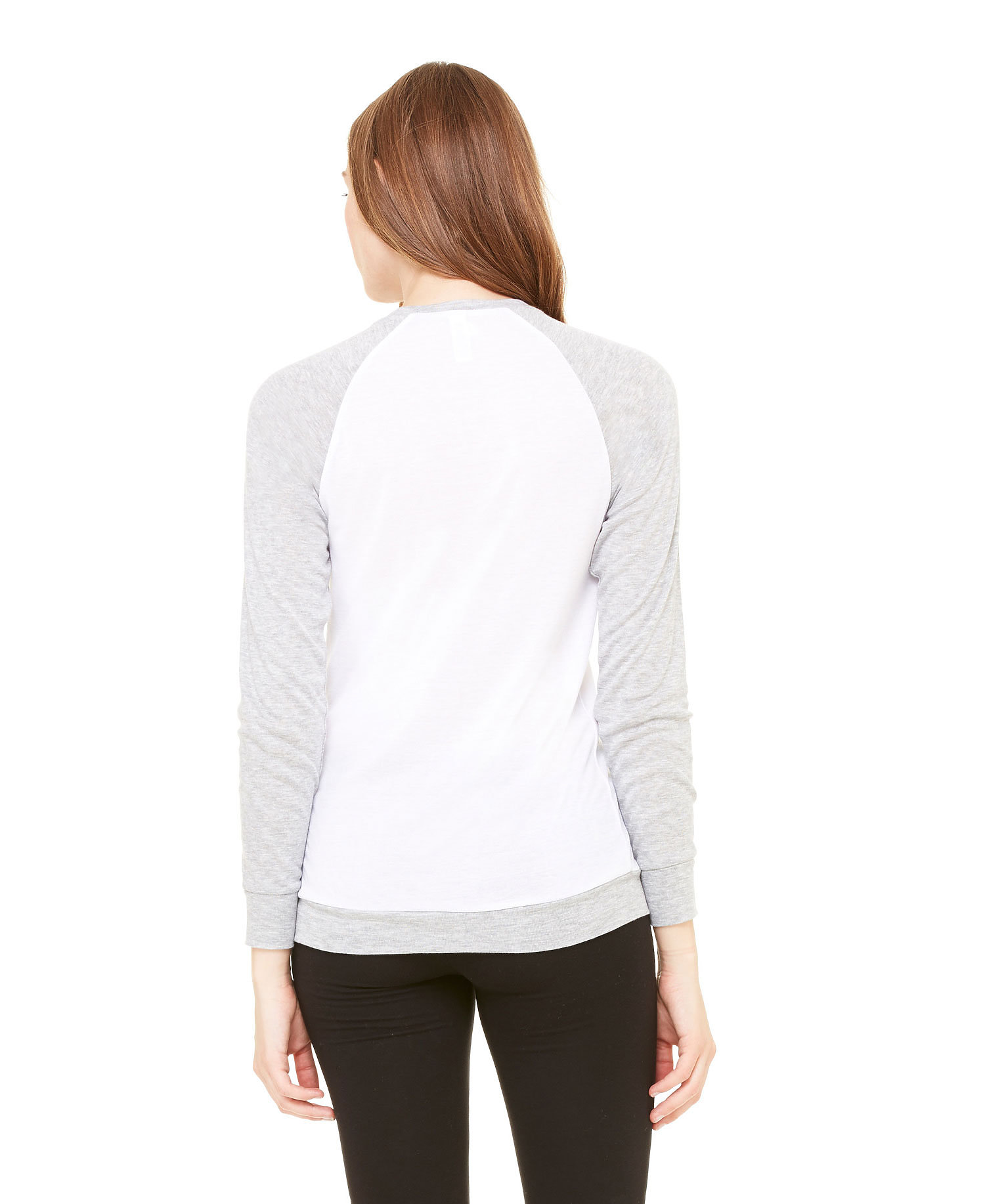 Bella + Canvas 3981C White / Heather Athletic