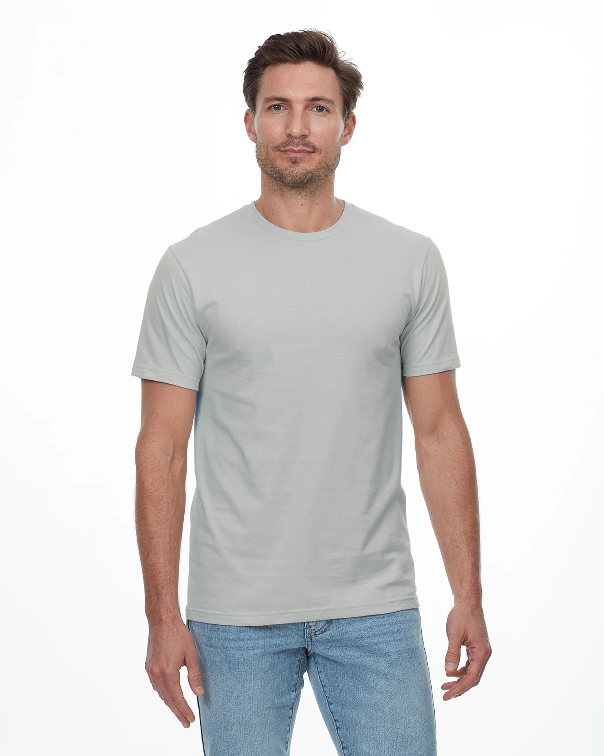 Threadfast Apparel Unisex Epic Collection T Shirt T1000 J1 Silver | Jiffy