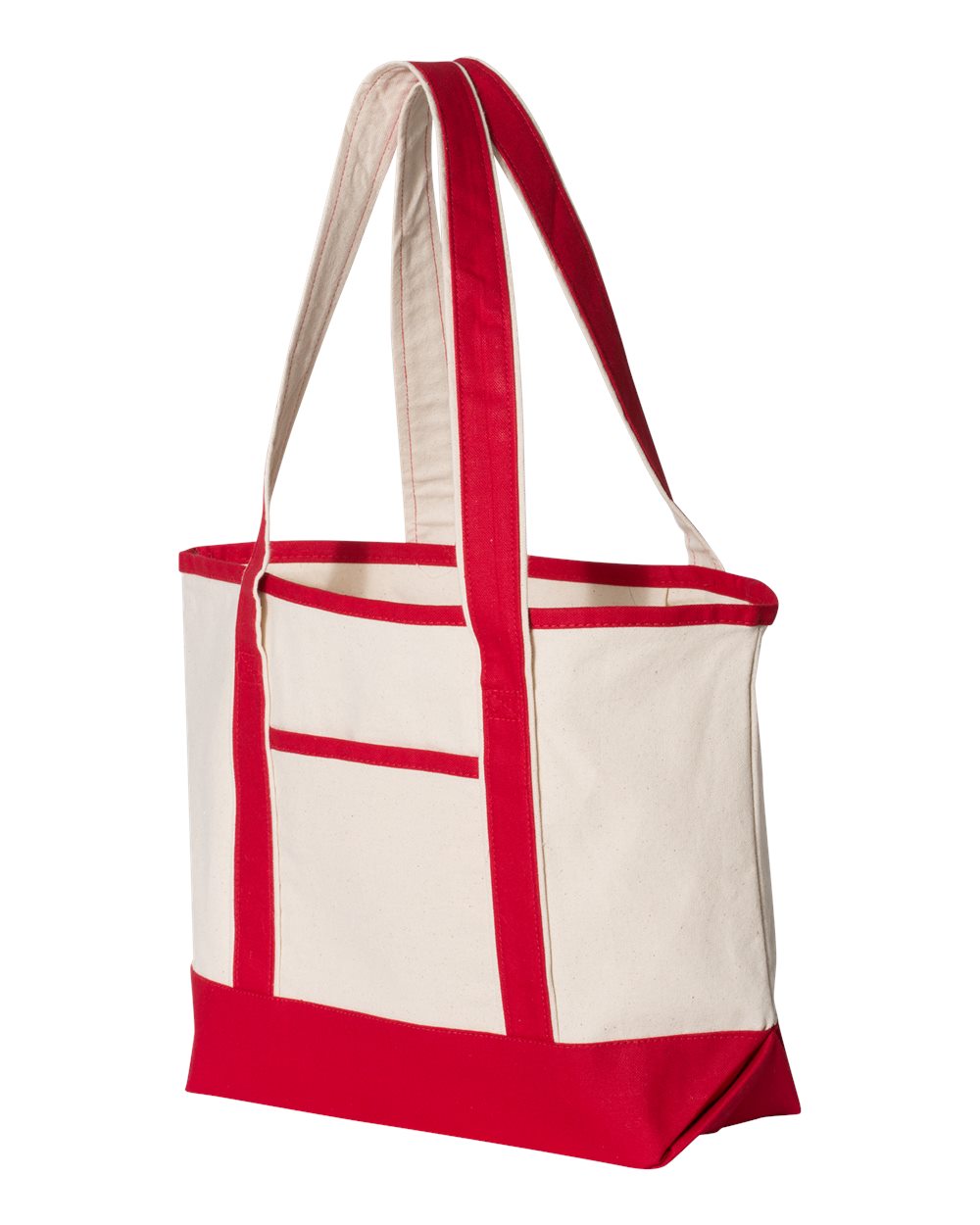 Q-Tees Q125800 Natural / Red