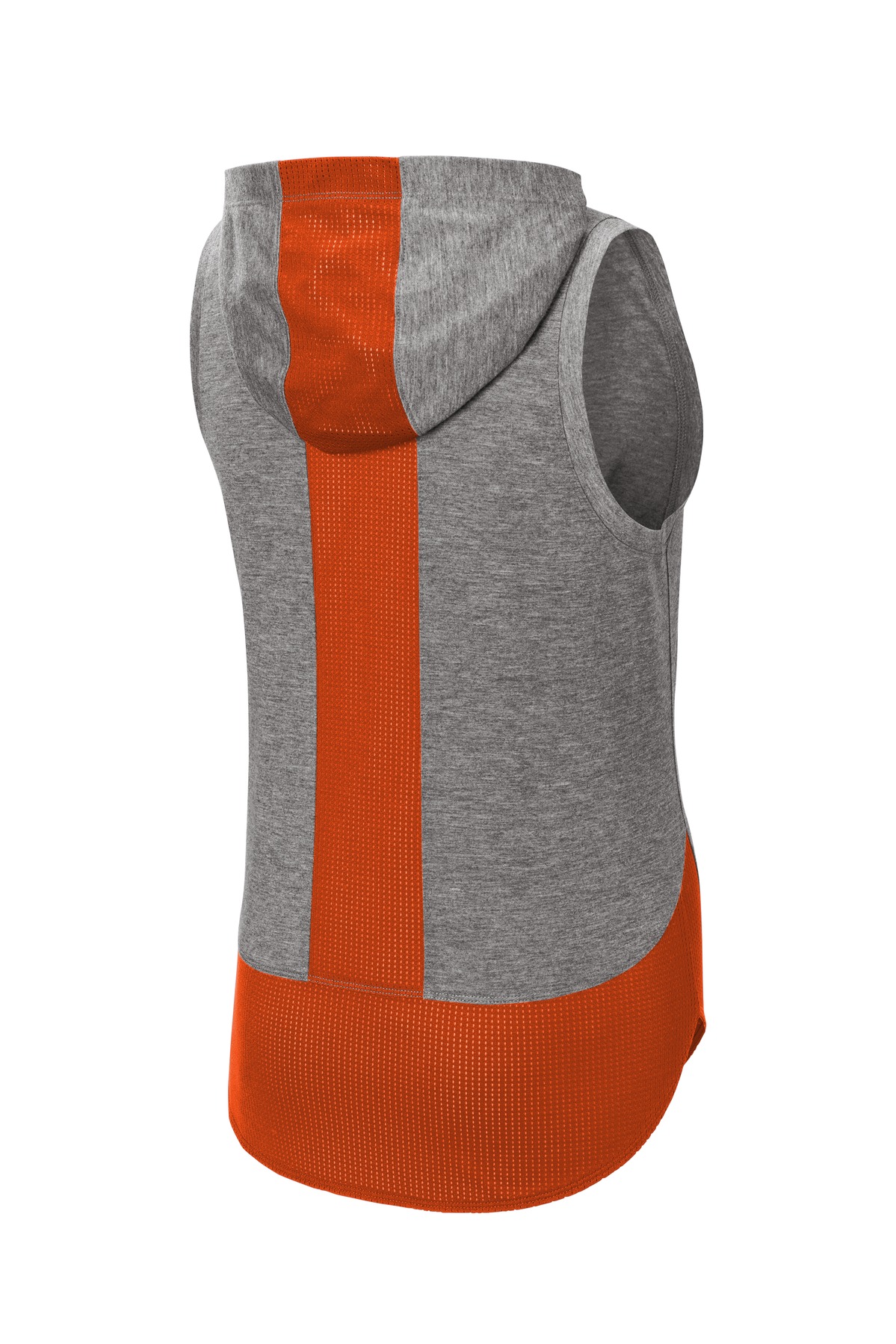 Sport-Tek LST410 Deep Orange / Dark Gray Heather