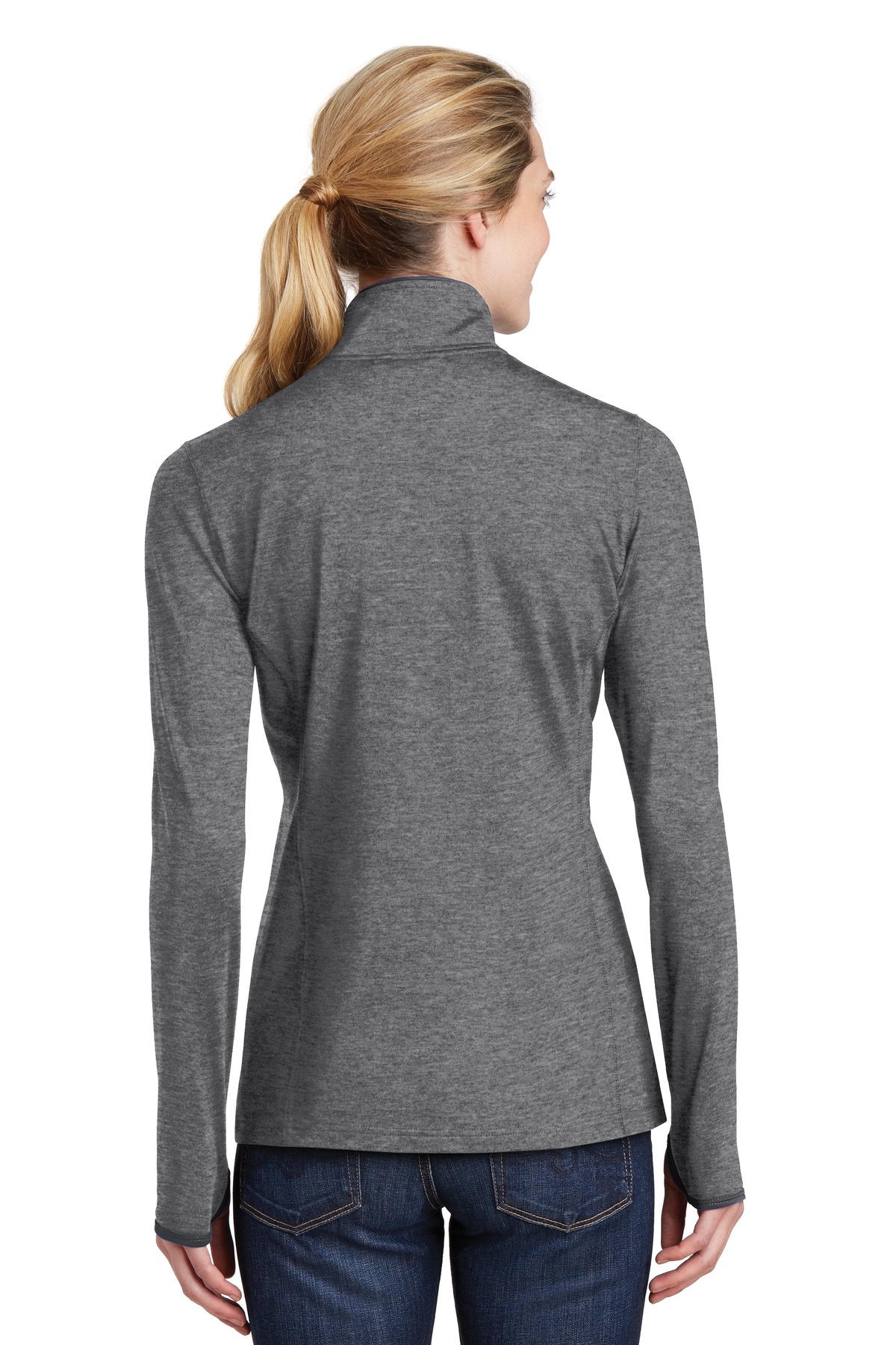 Sport-Tek LST853 Charcoal Gray Heather / Charcoal Gray