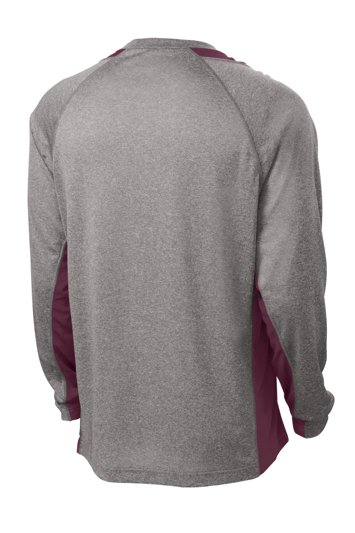 Sport-Tek ST361LS Vintage Heather / Maroon