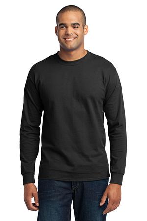Port & Company Unisex Long Sleeve Core Blend Tee Pc55 Ls Jet Port & Company Unisex Long Sleeve Core Blend Tee Pc55 Ls Jet