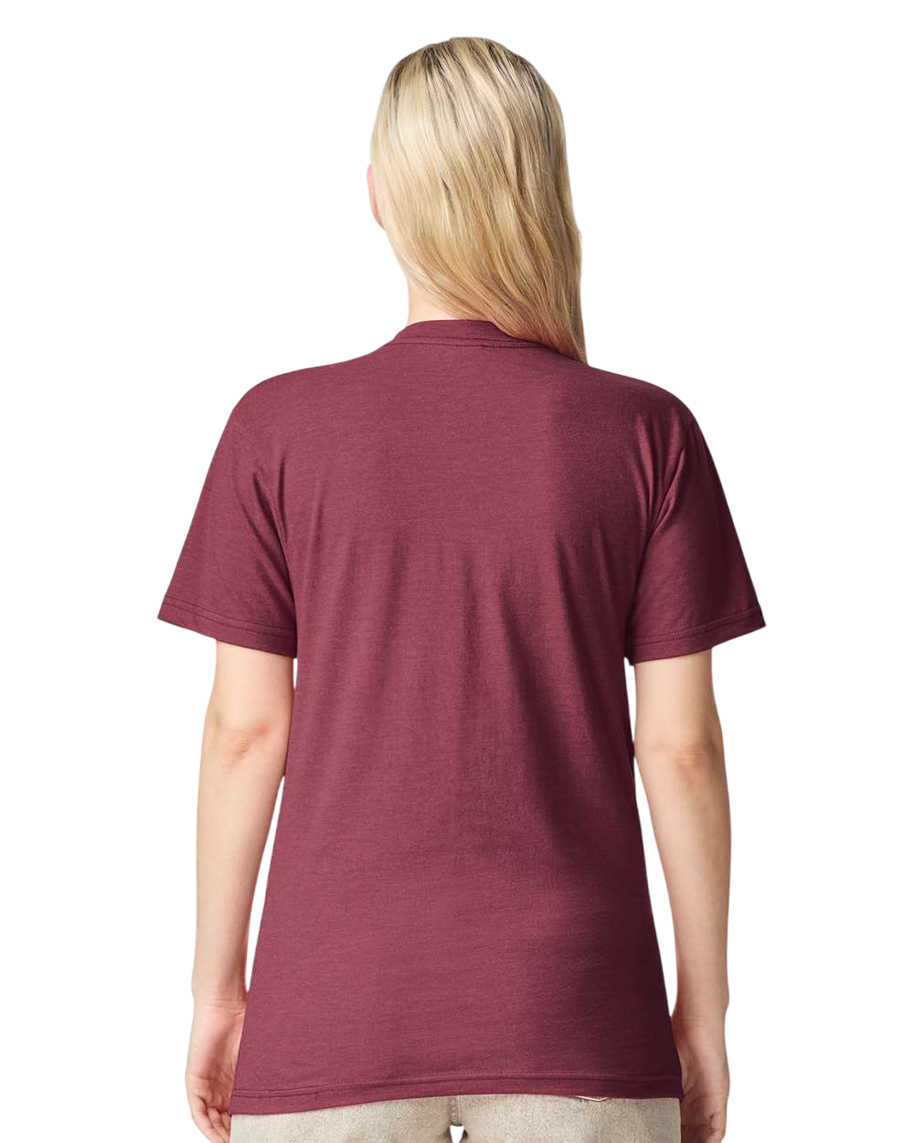 American Apparel 2001CVC Heather Cranberry