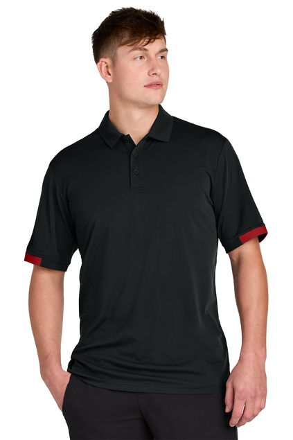 Sport-Tek ST444 Black/ Deep Red