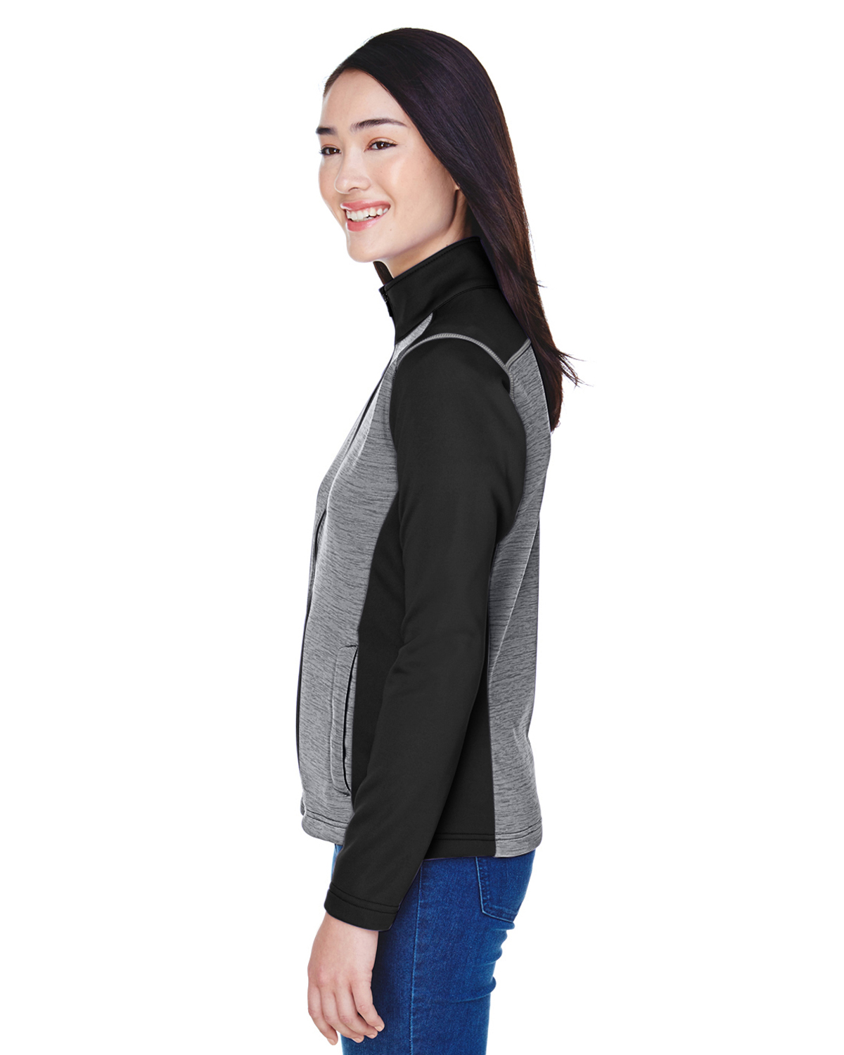 Devon & Jones DG796W Black Heather / Dark Gray Heather