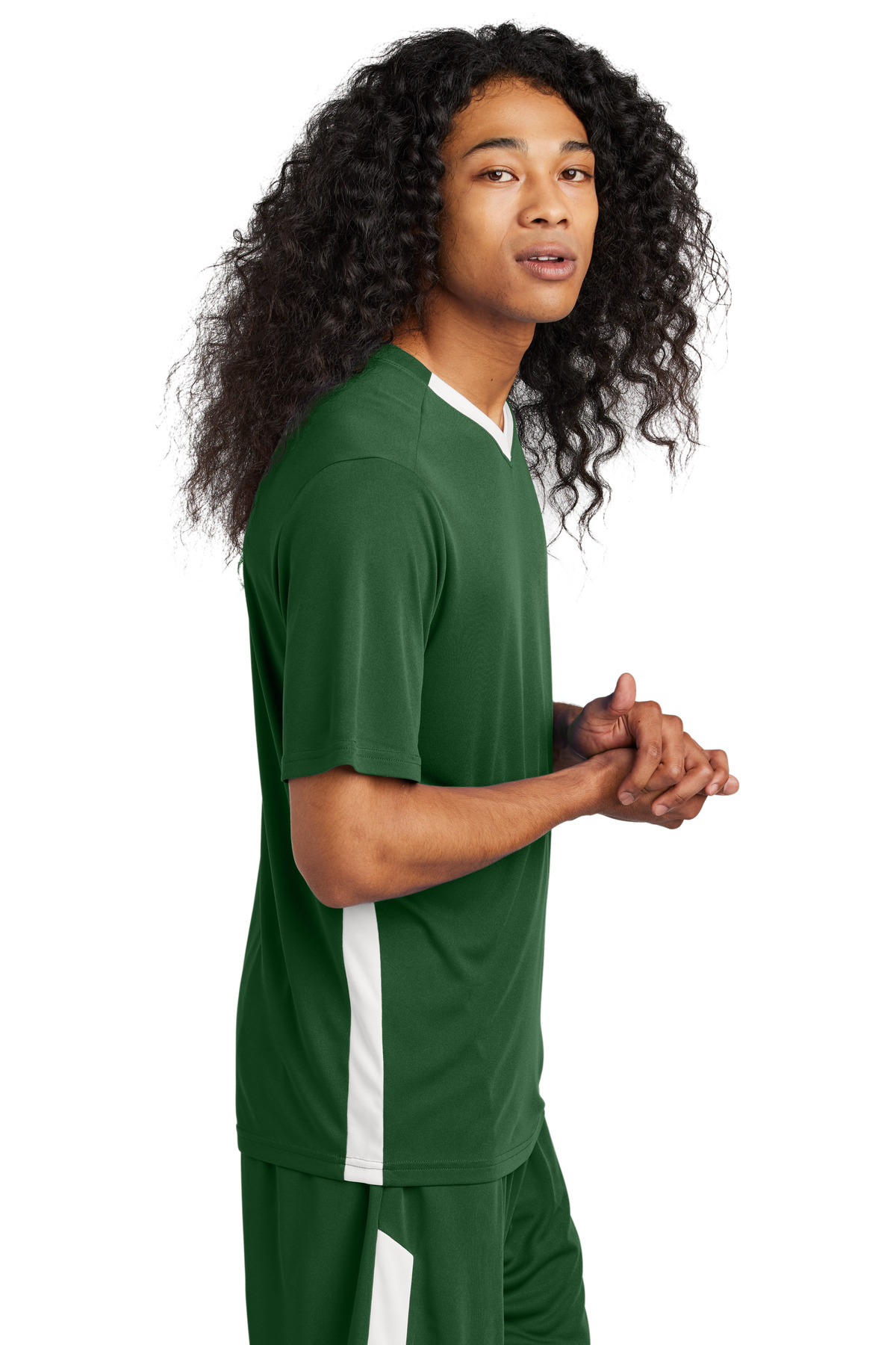 Sport-Tek ST101 Forest Green / White