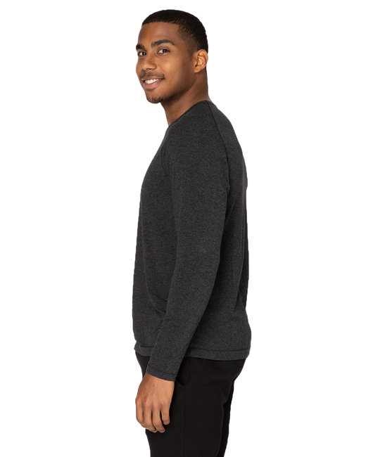 Threadfast Apparel 382LS BLACK HEATHER