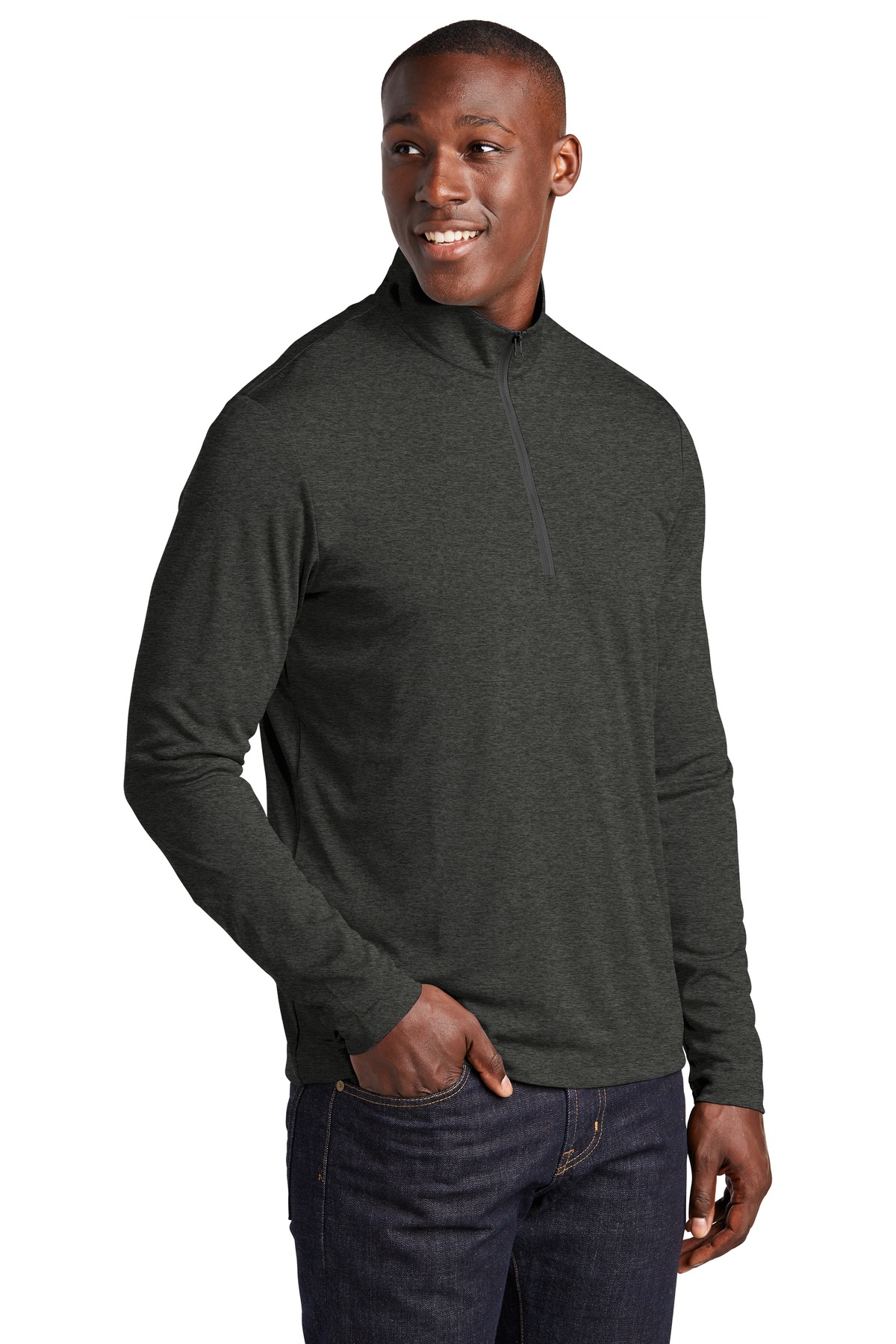 Sport-Tek ST469 Black Heather