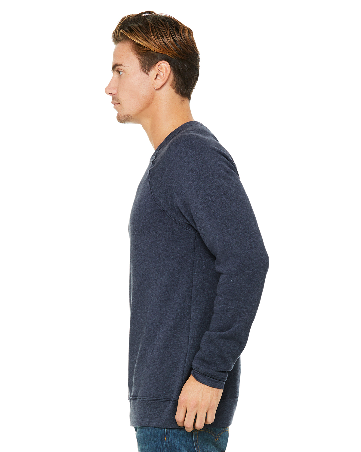 Bella + Canvas 3901 Heather Navy