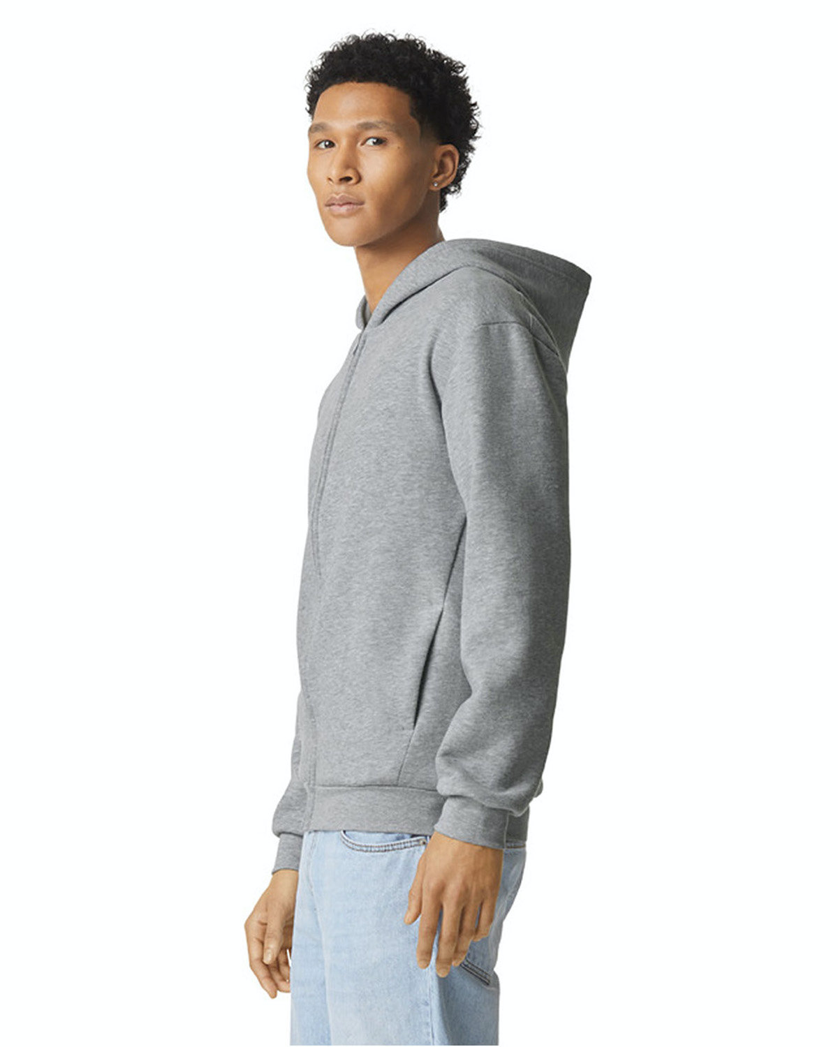 American Apparel Re Flex Fleece Unisex Full Zip Hoodie Rf497