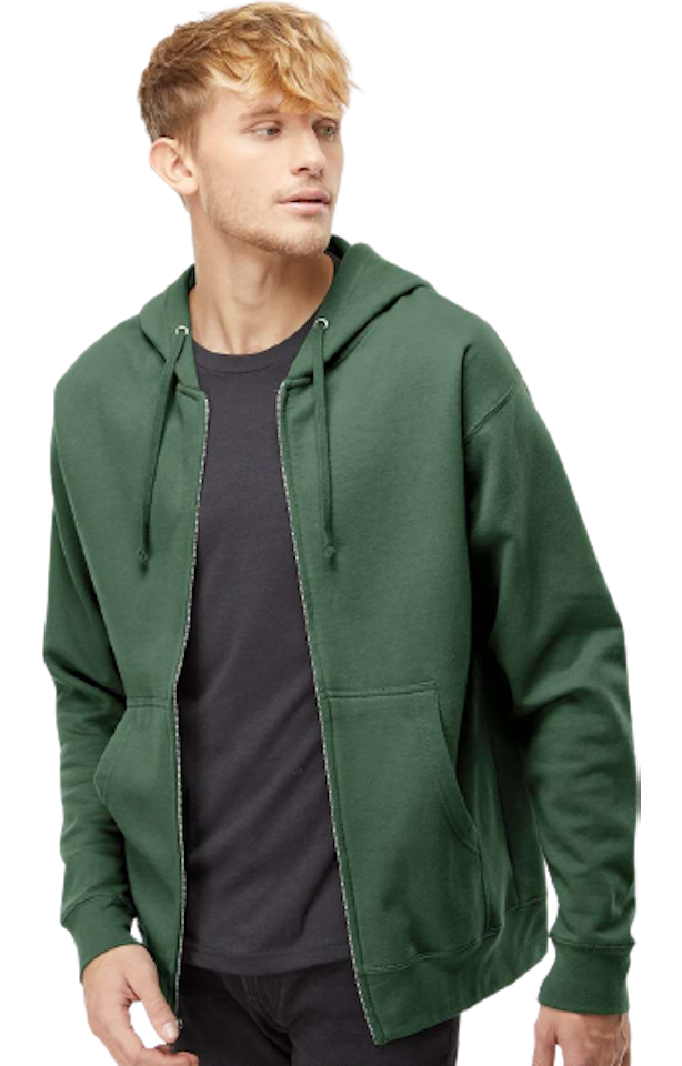 Independent Trading Unisex Midweight Full Zip Hoodie Ss4500 Z