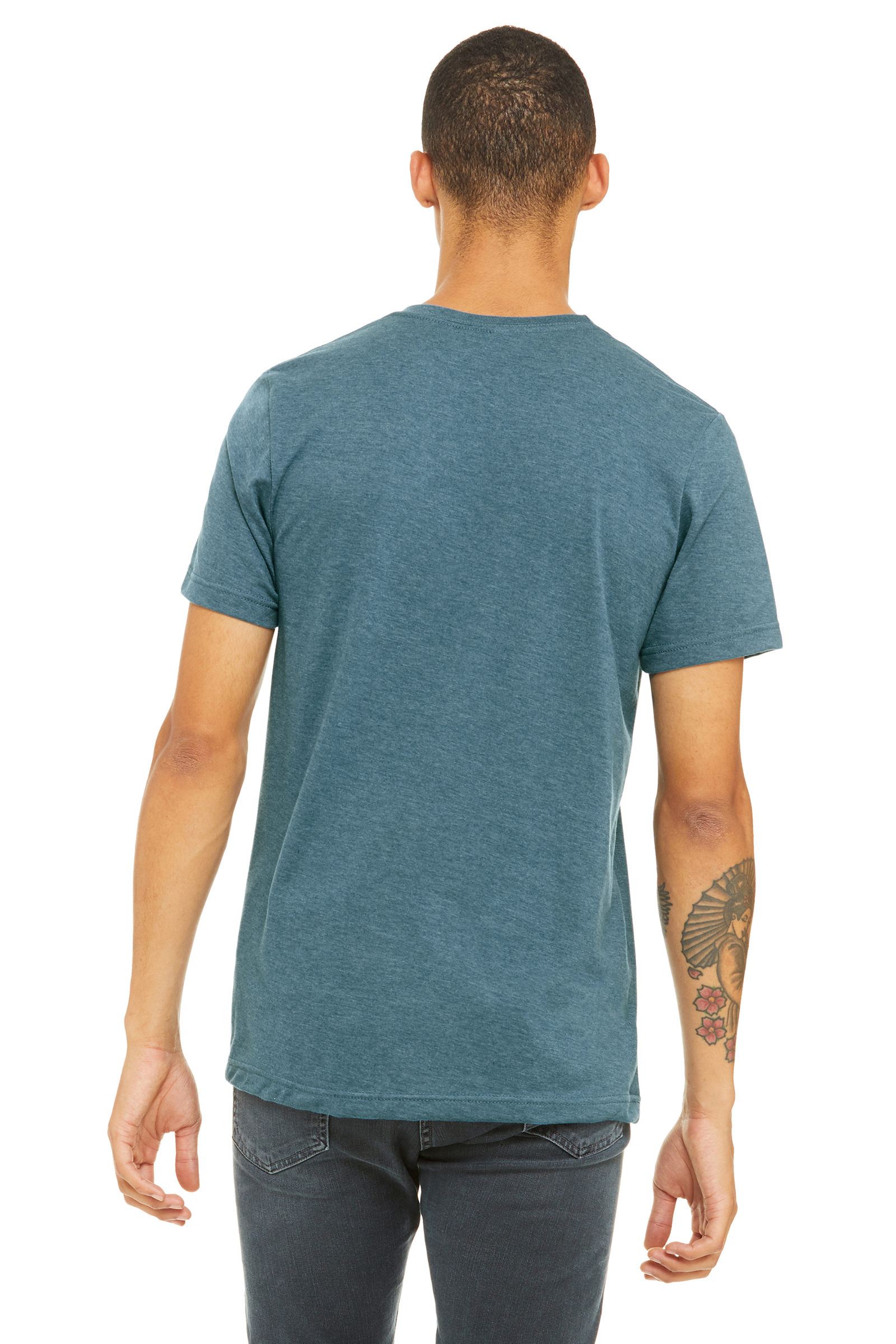 Bella + Canvas 3001CVC Heather Deep Teal