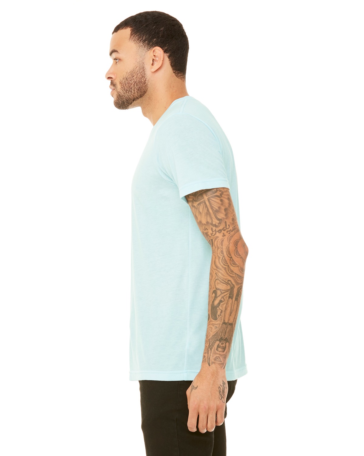 Bella + Canvas 3413C Ice Blue Triblend