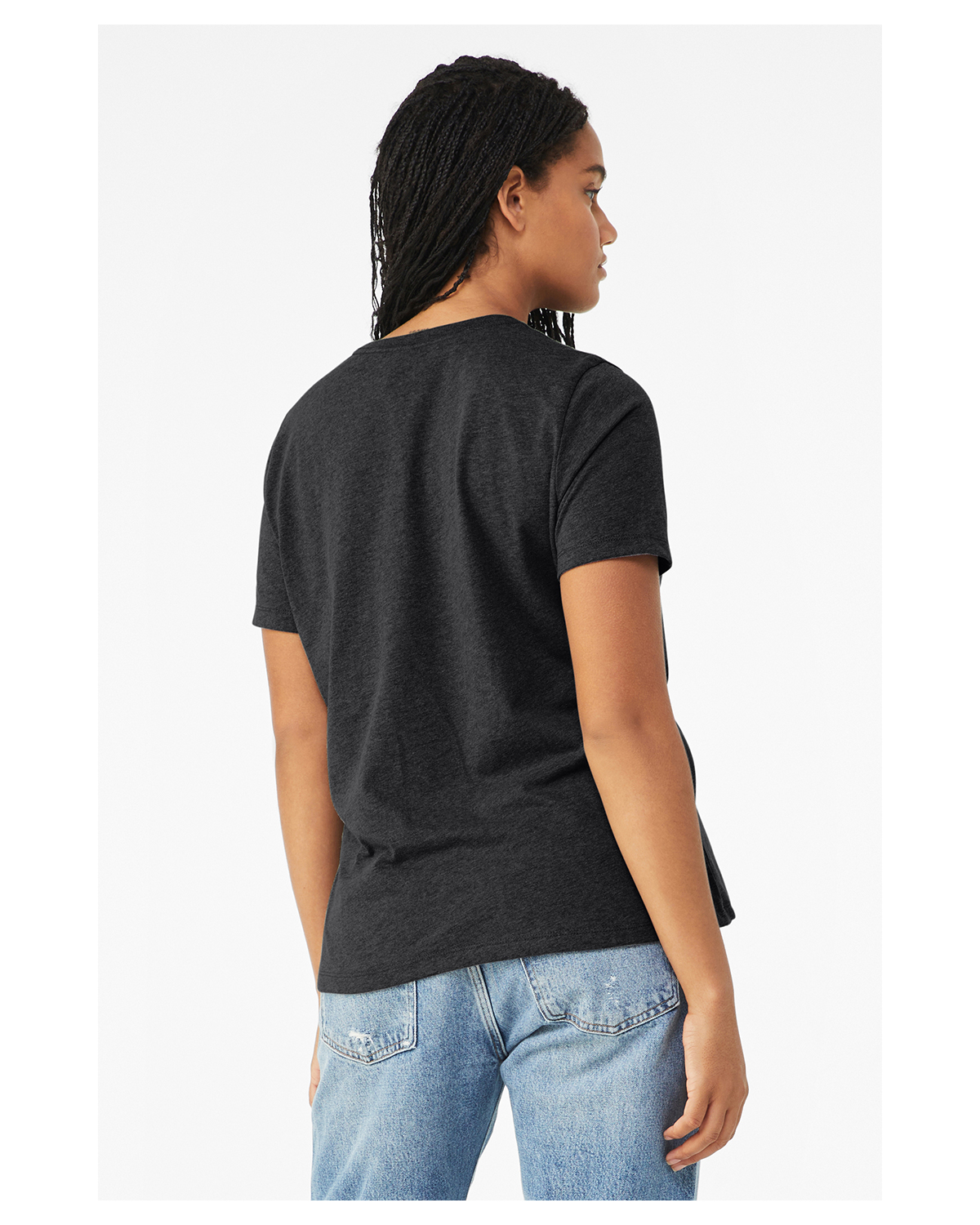 Bella + Canvas 6413 Solid Dark Gray Triblend