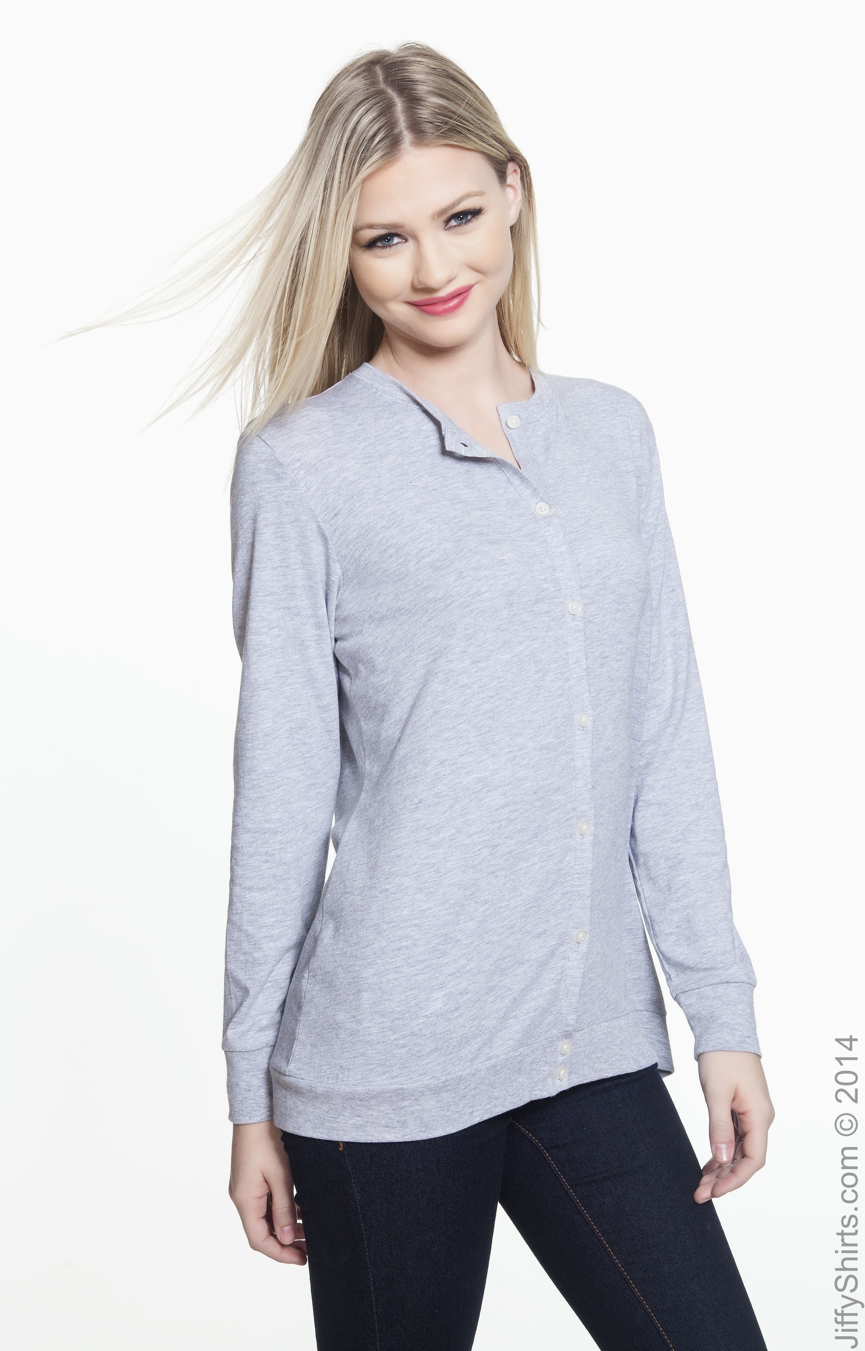 Devon & Jones DP181W Heather Gray