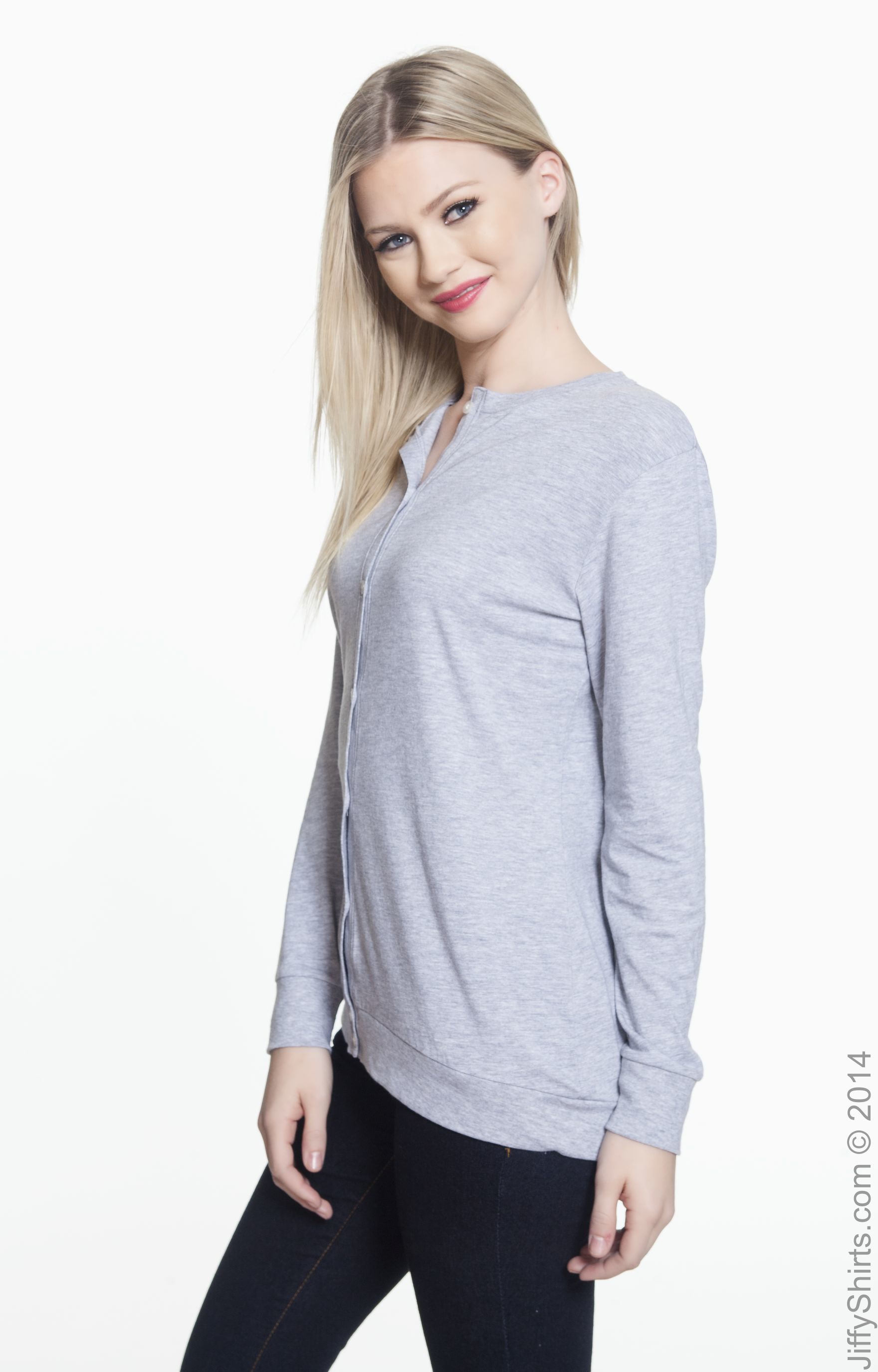 Devon & Jones DP181W Heather Gray