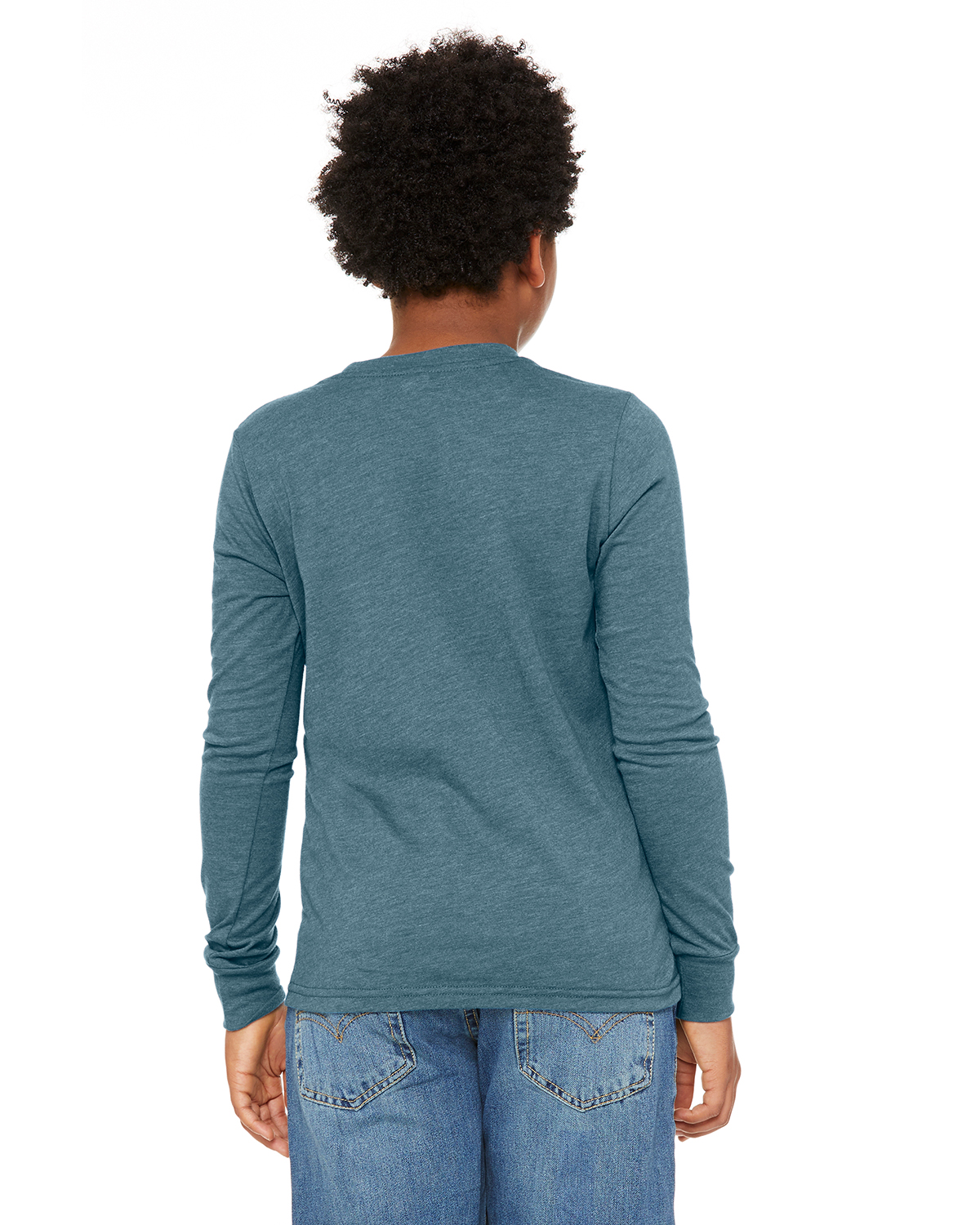 Bella + Canvas 3501YCVC Heather Deep Teal