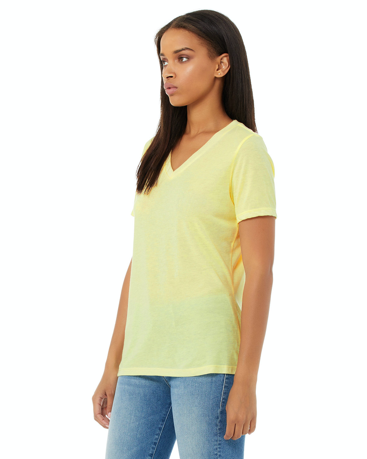 Bella + Canvas 6415 Pale Yellow Triblend