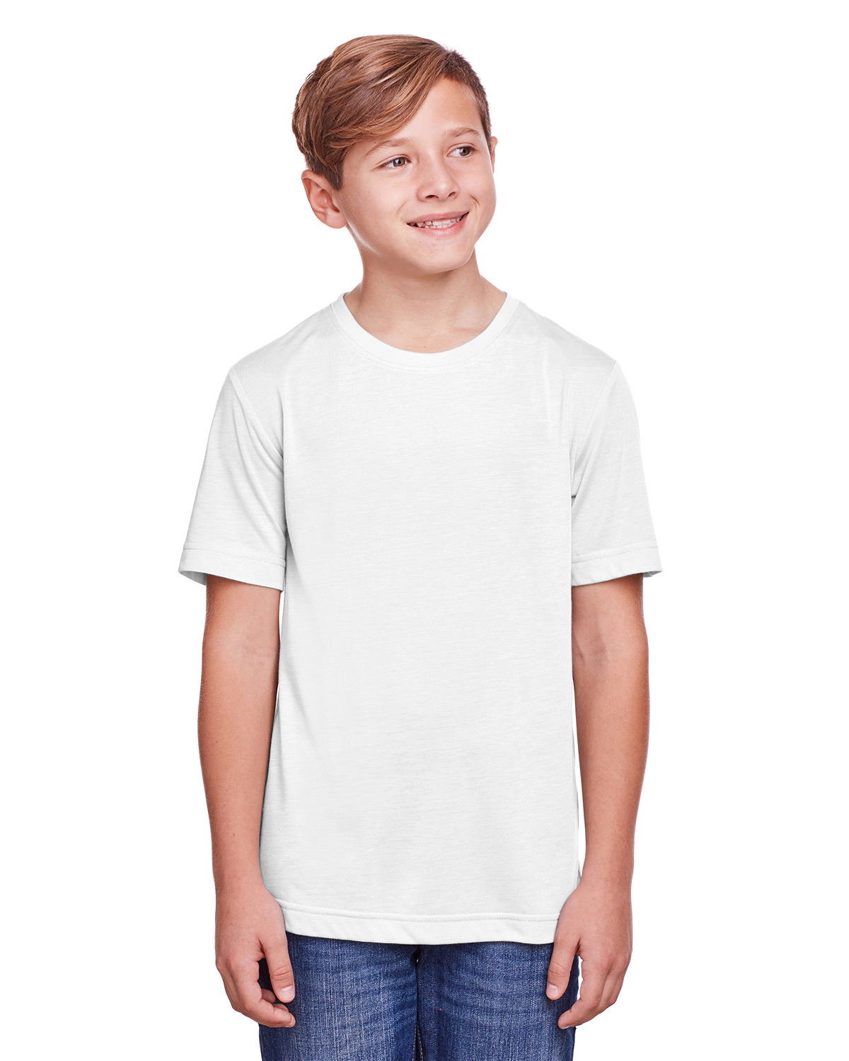 Core365 Youth Fusion Chroma Soft™ Performance T Shirt Ce111 Y White | Jiffy