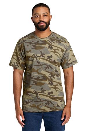 Port & Company PC54C Black Heather Camo