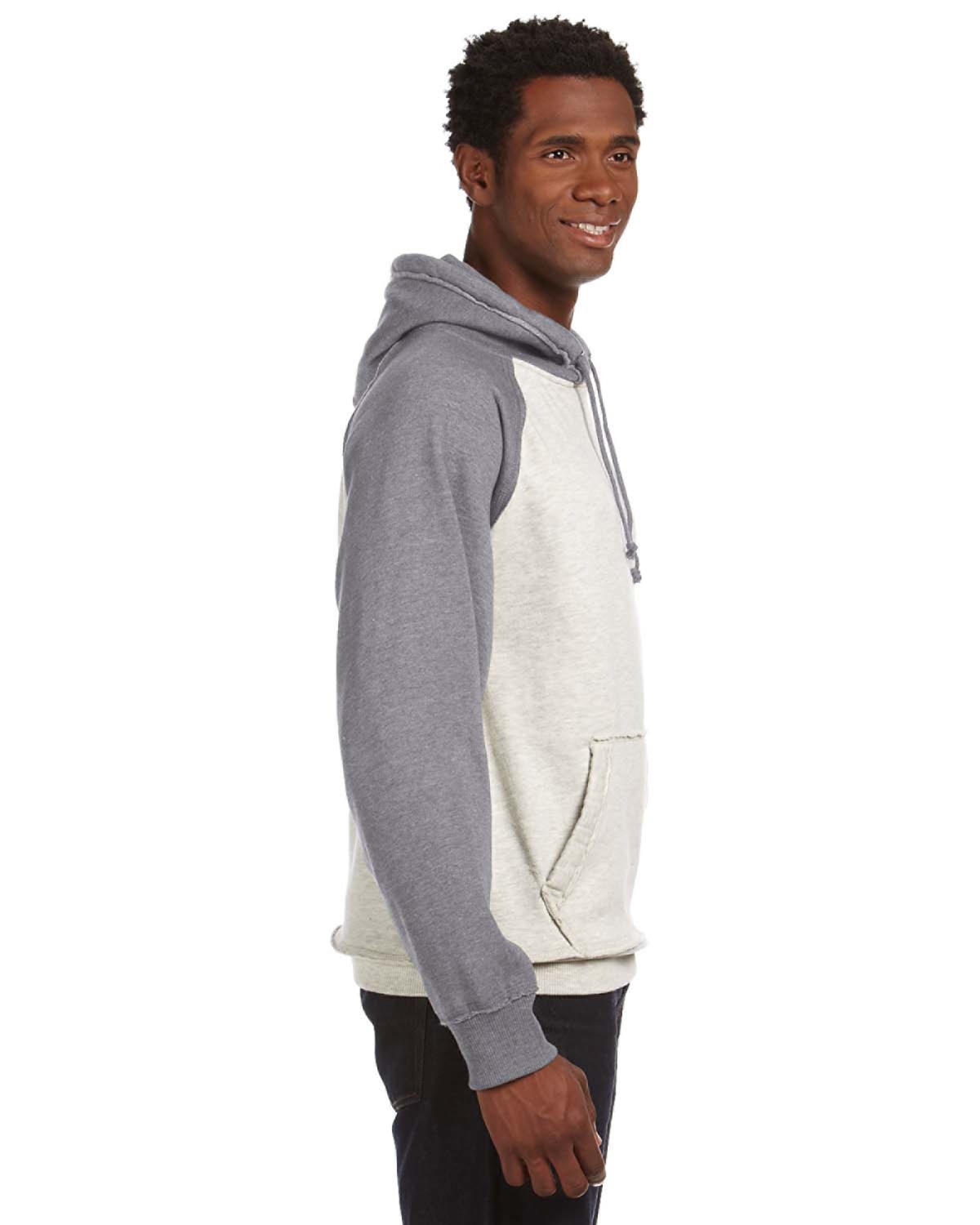 J America JA8885 Oatmeal Heather / Smoke Heather