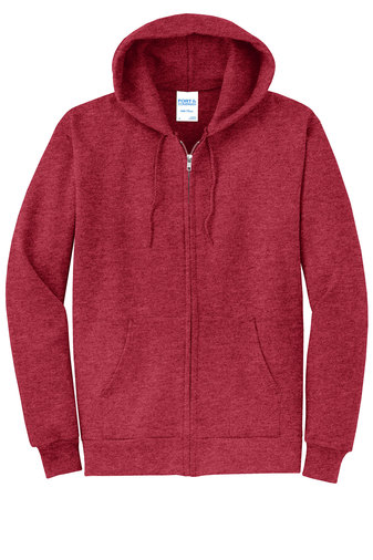 Port & Company PC78ZH Heather Red