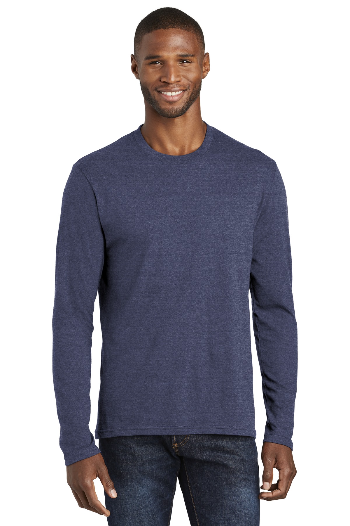 Port & Company PC455LS Team Navy Heather