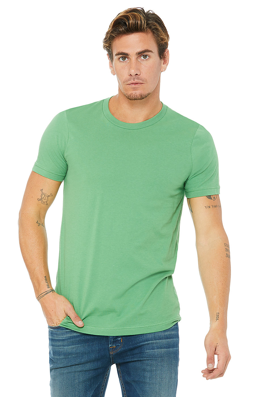 Bella Canvas Unisex Jersey T Shirt 3001 C Leaf | Jiffy