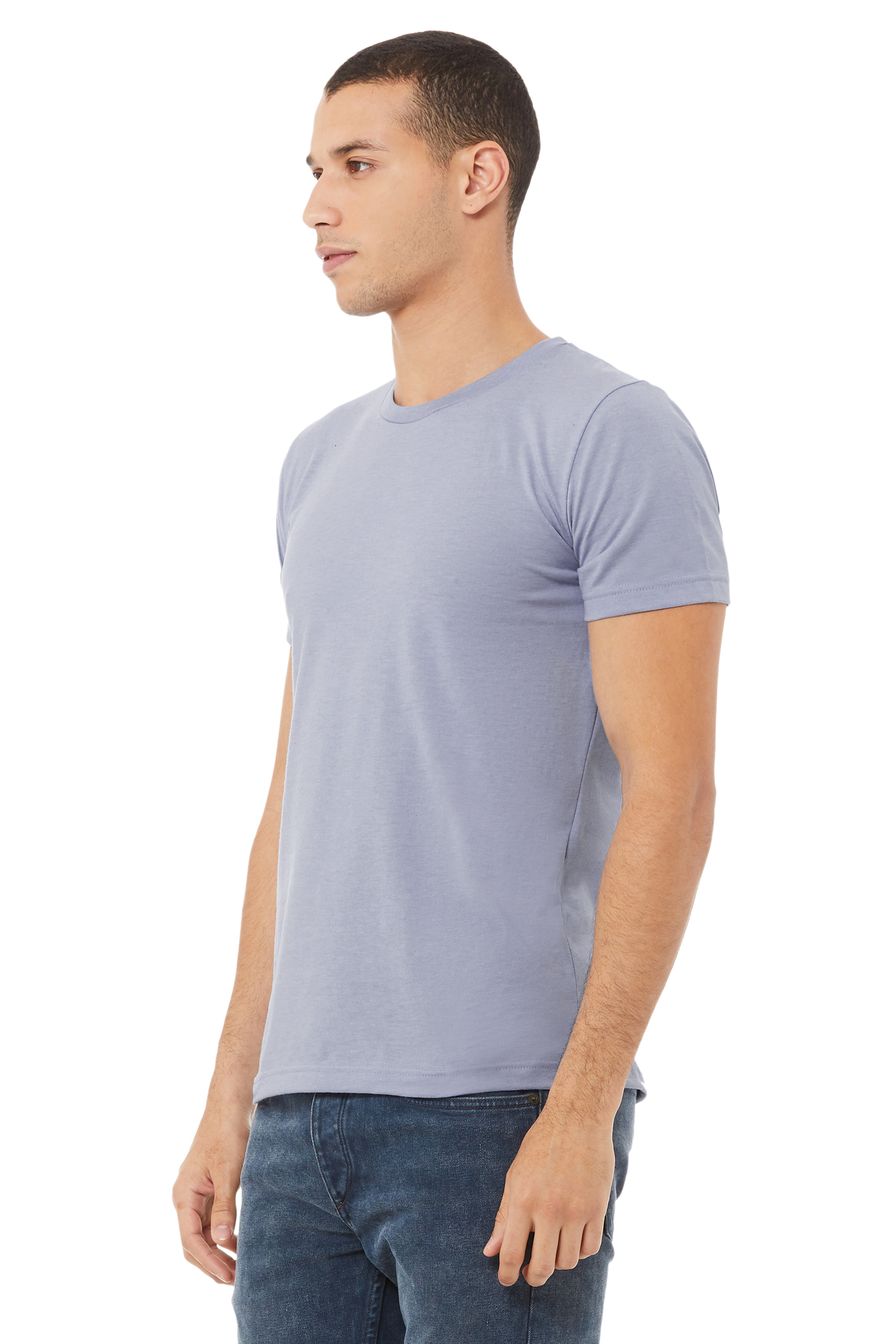 Bella + Canvas 3001CVC Heather Blue