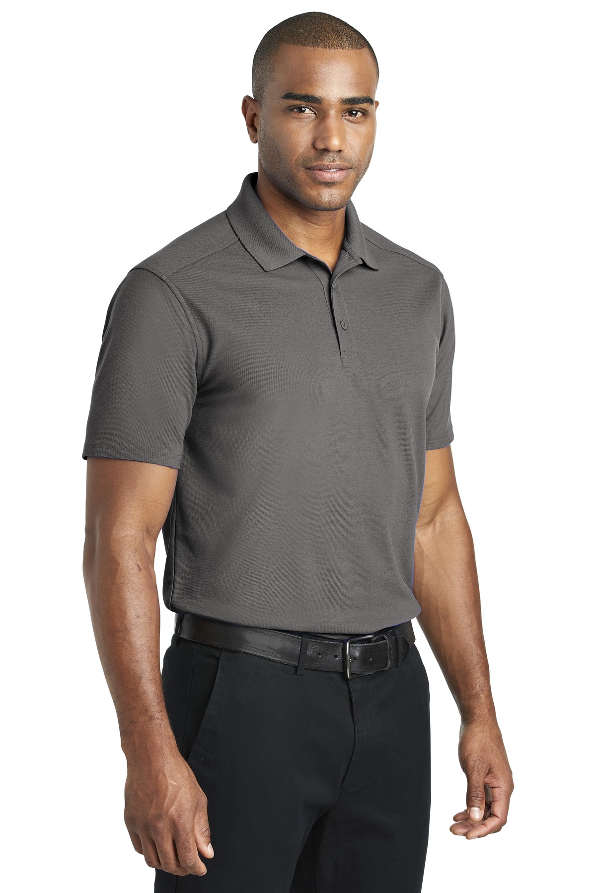 Port Authority Ez Performance Pique Polo K600 Sterling Gray | Jiffy