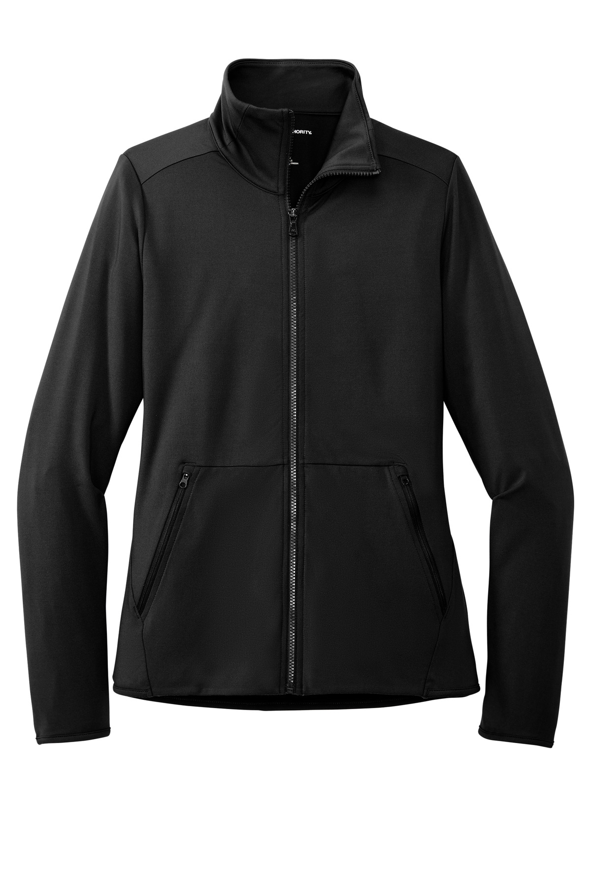 Port Authority Women's Accord Stretch Fleece Full Zip Lk595 Black | Jiffy