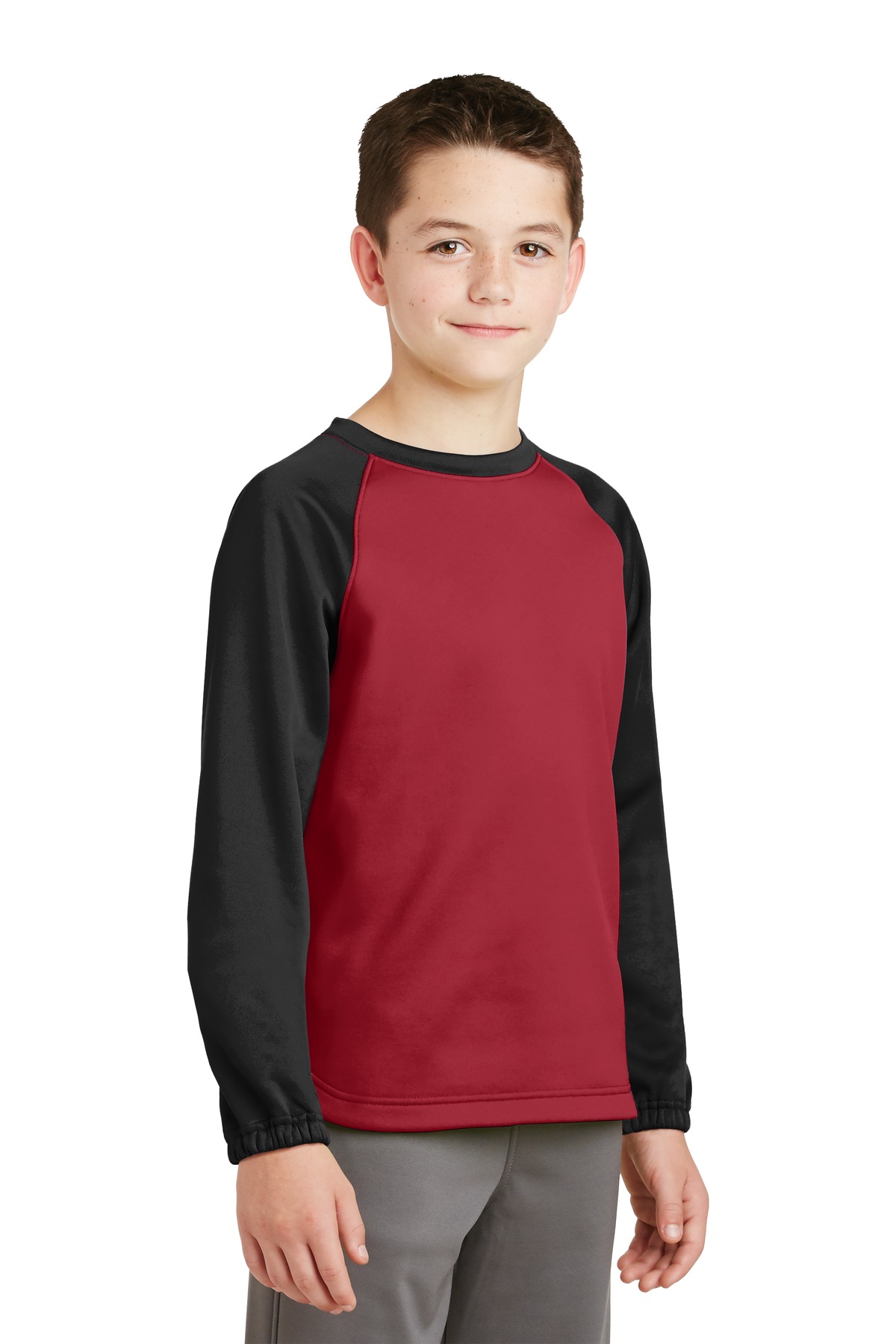 Sport-Tek YST242 Deep Red / Black