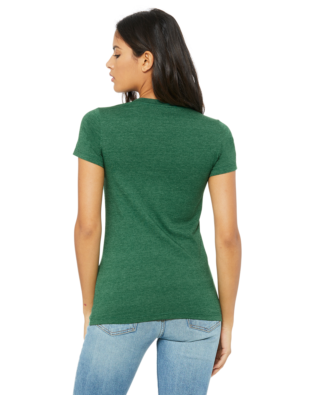 Bella + Canvas 6004 Heather Grass Green