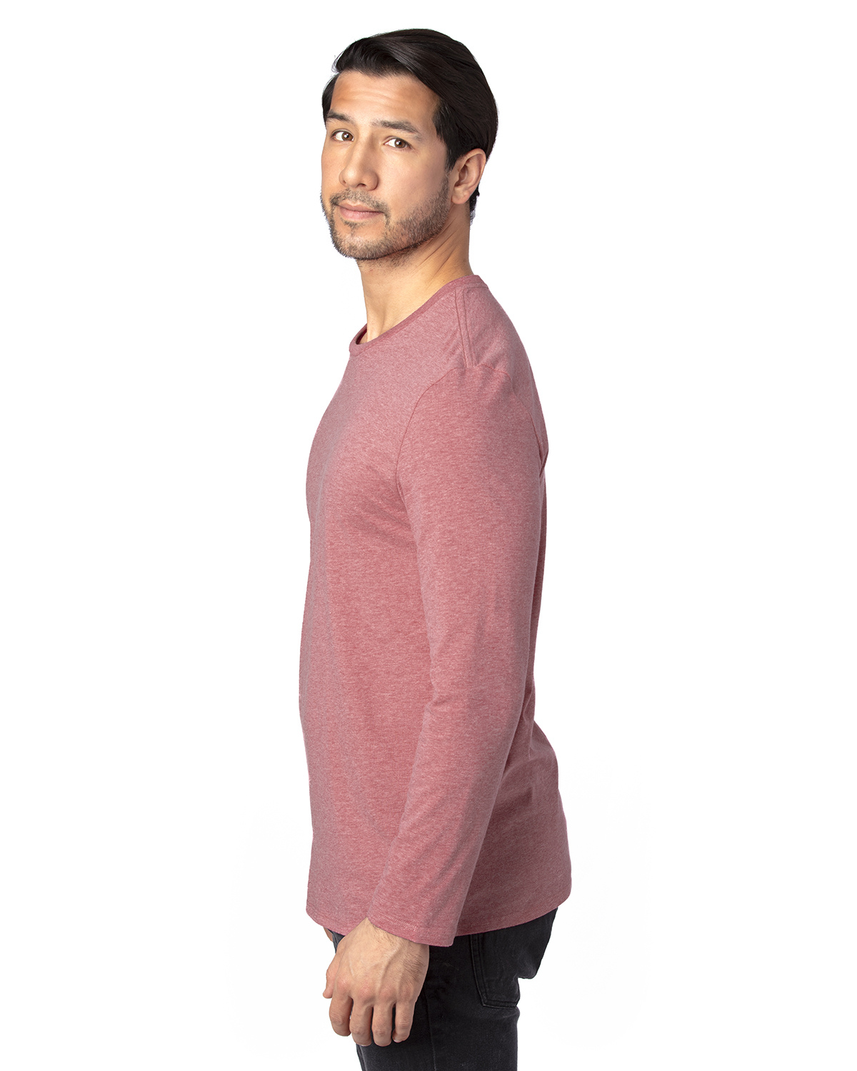 Threadfast Apparel 100LS Maroon Heather