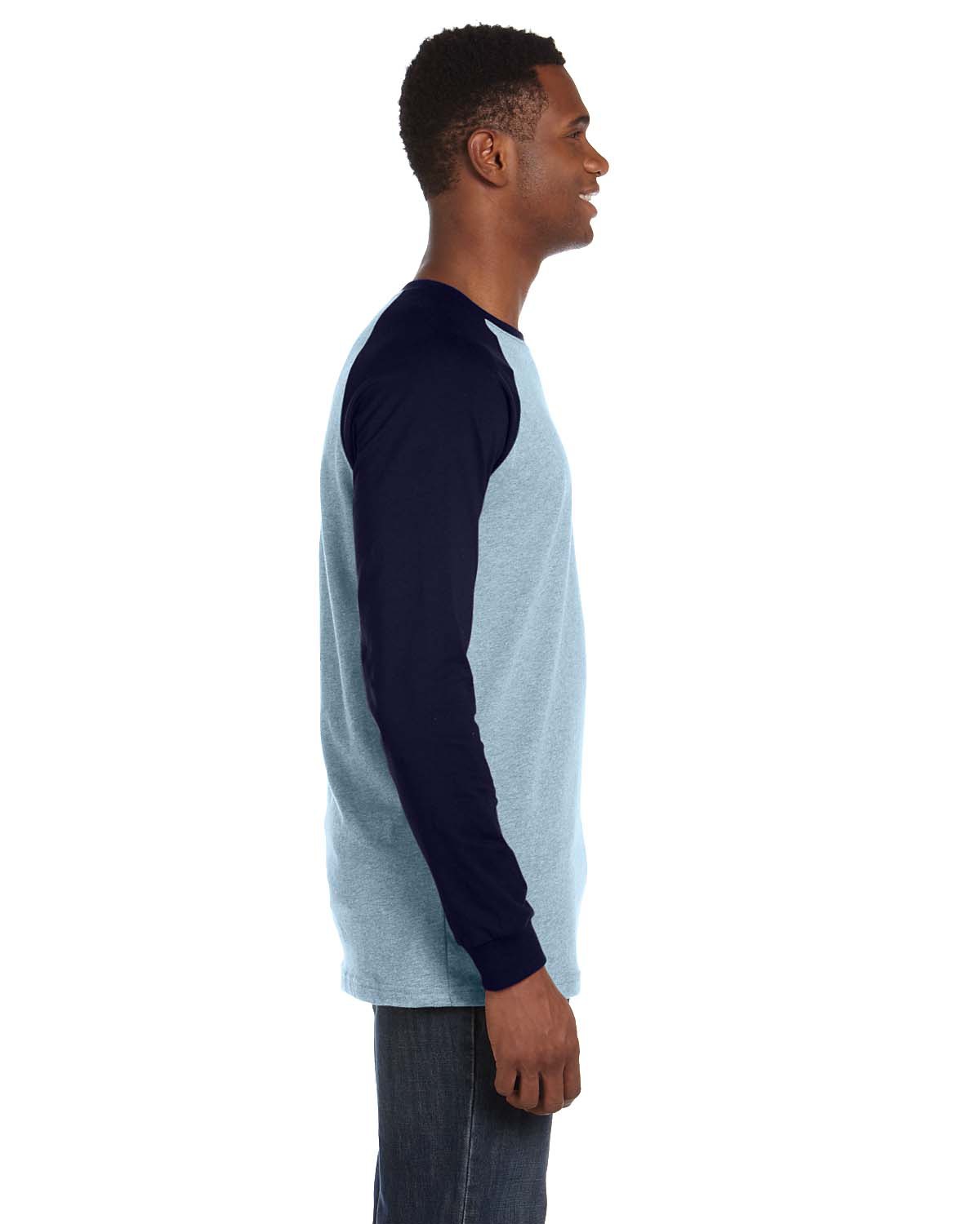 Bella + Canvas 3000C Light Blue / Navy